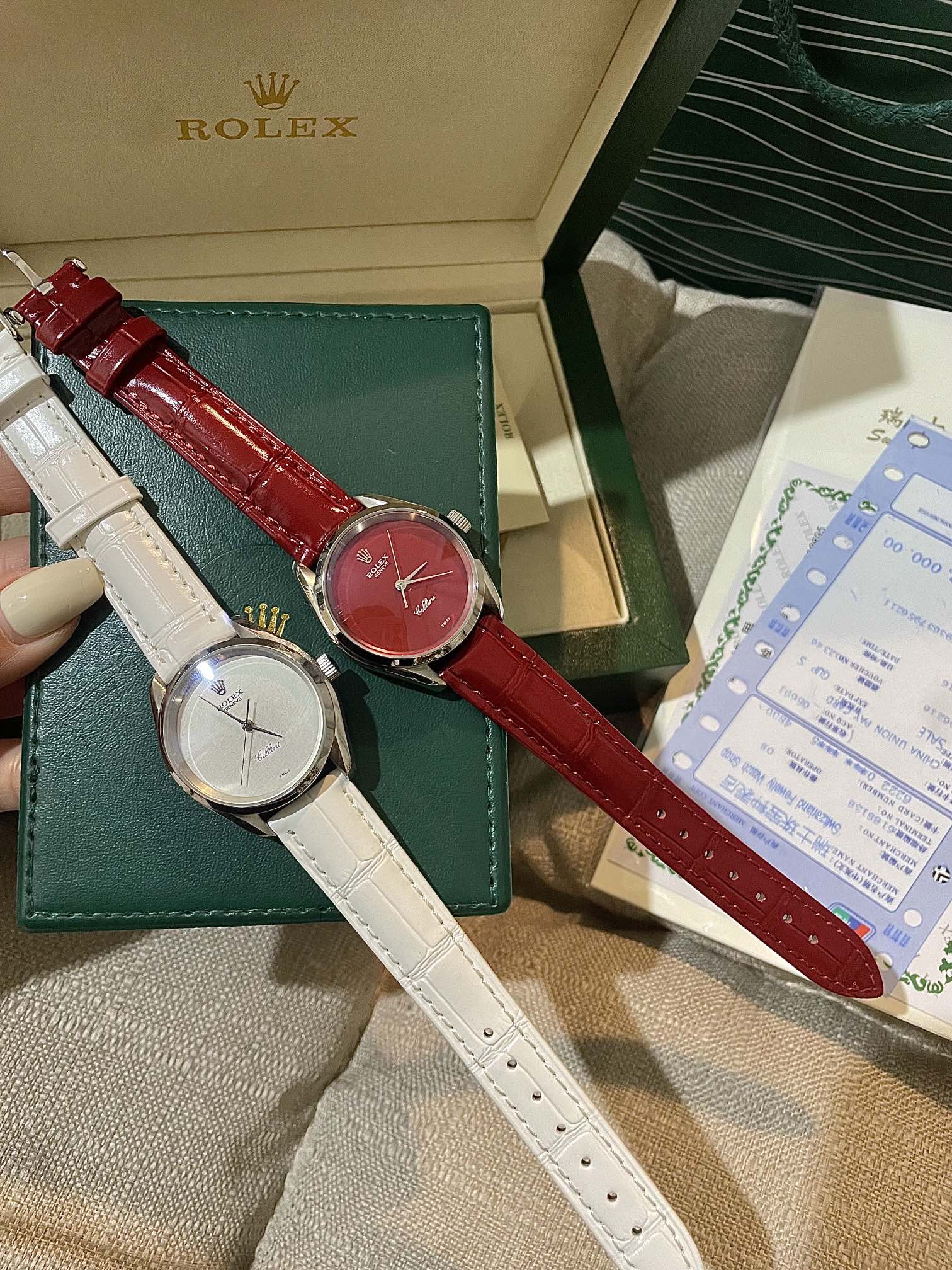 [TOP] ROLEX Watch with Silver Bezel 33mm - 4 Colors