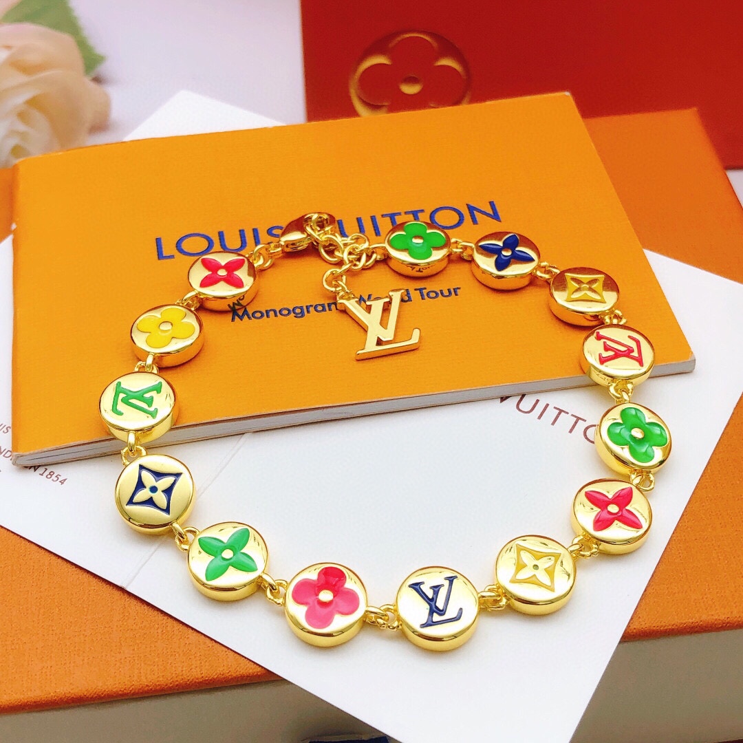 [TOP] Louis Vuitton LV Bracelet - Gold