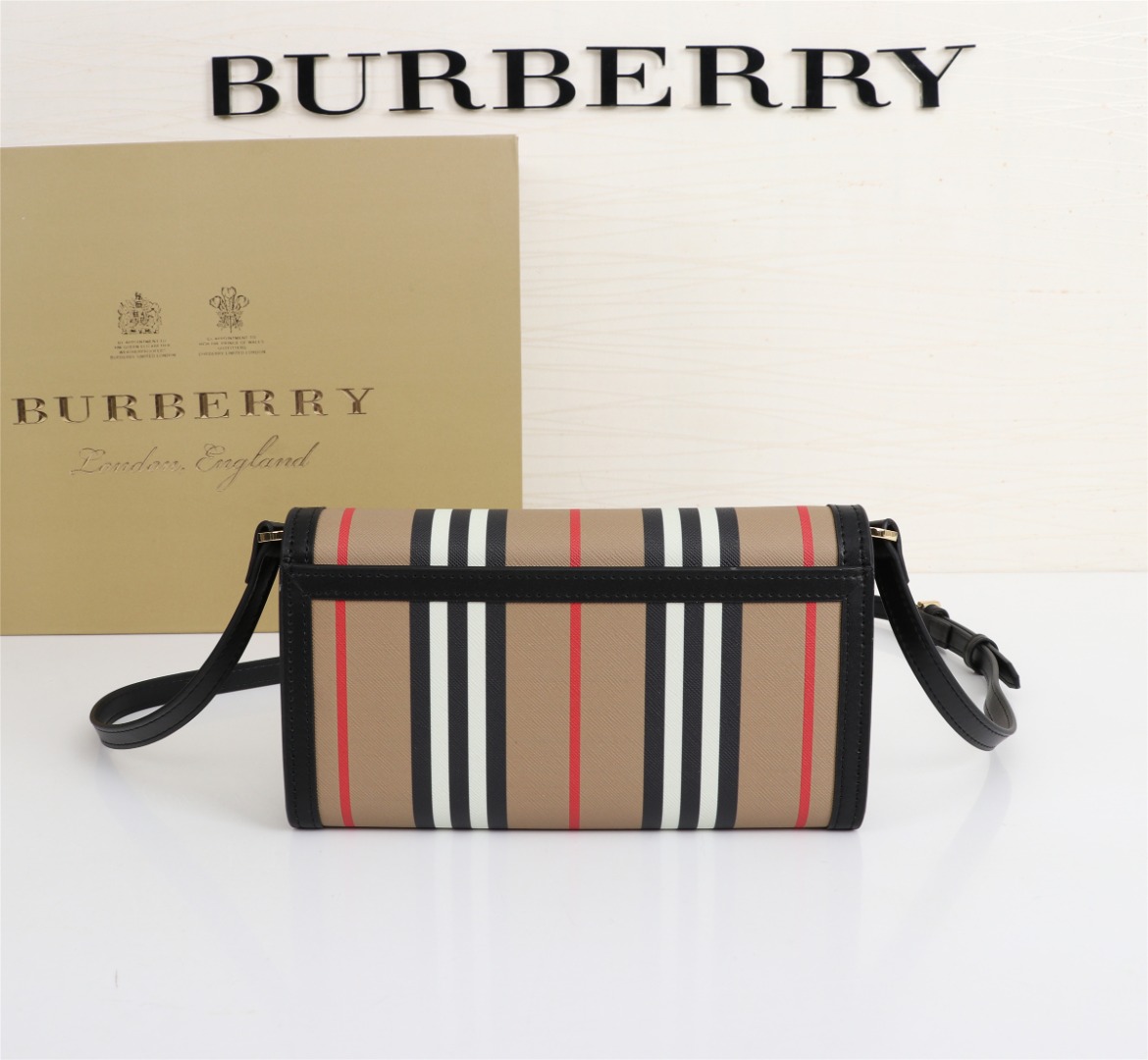 [TOP] BURBERRY Crossbody Bag 21 x 3 x 12cm - Brown