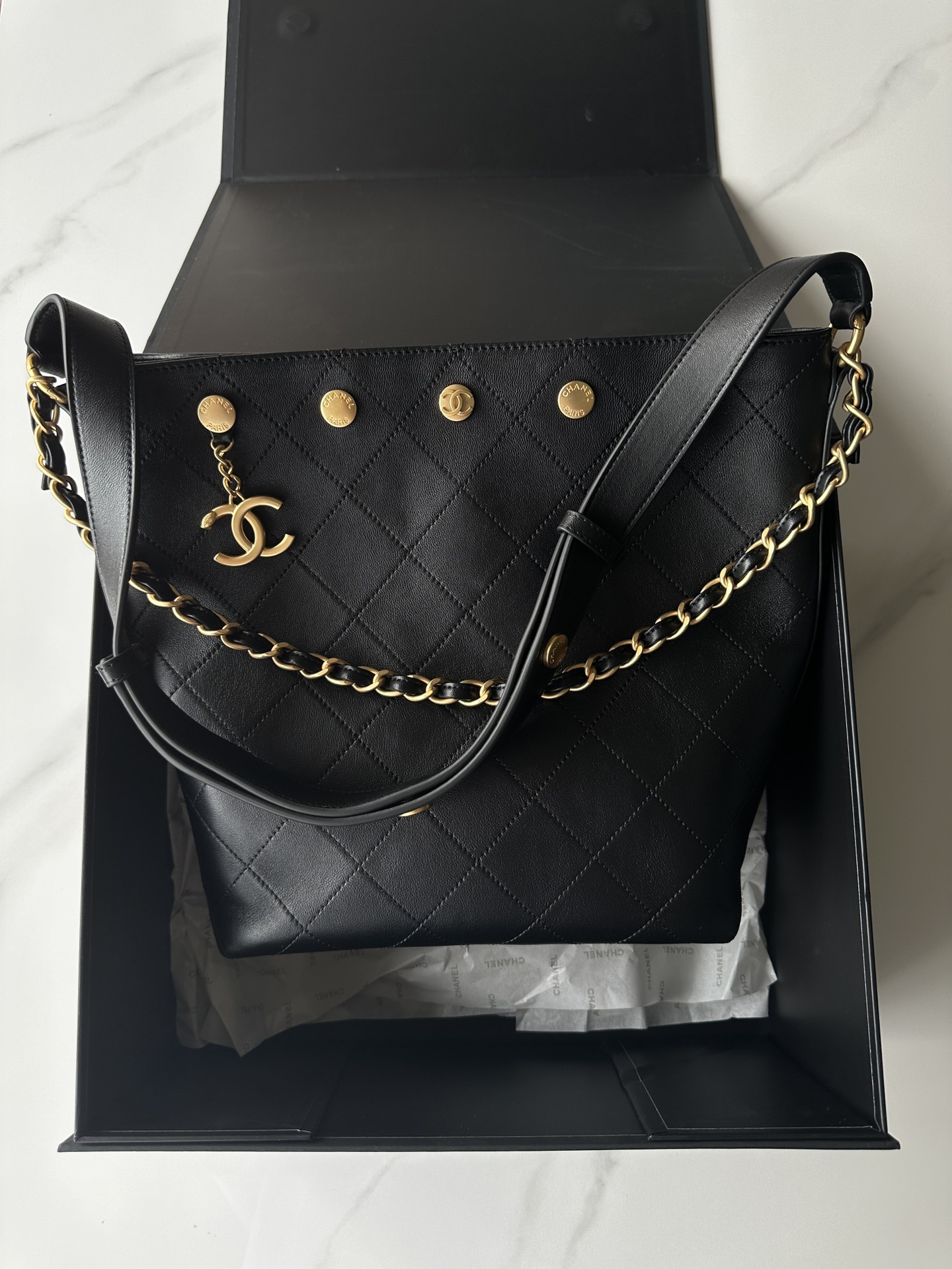 [TOP] CHANEL Hobo Bag 31*28*15cm - 3 Colour