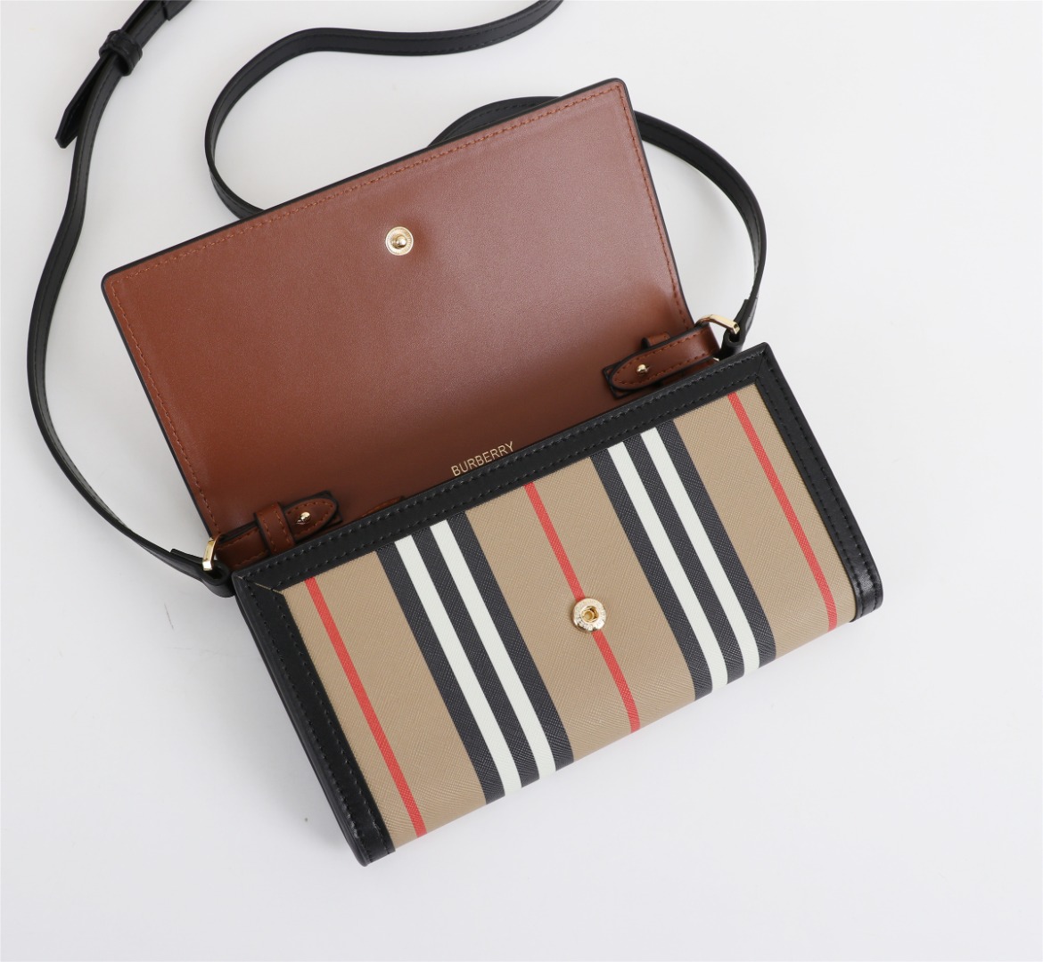 [TOP] BURBERRY Crossbody Bag 21 x 3 x 12cm - Brown