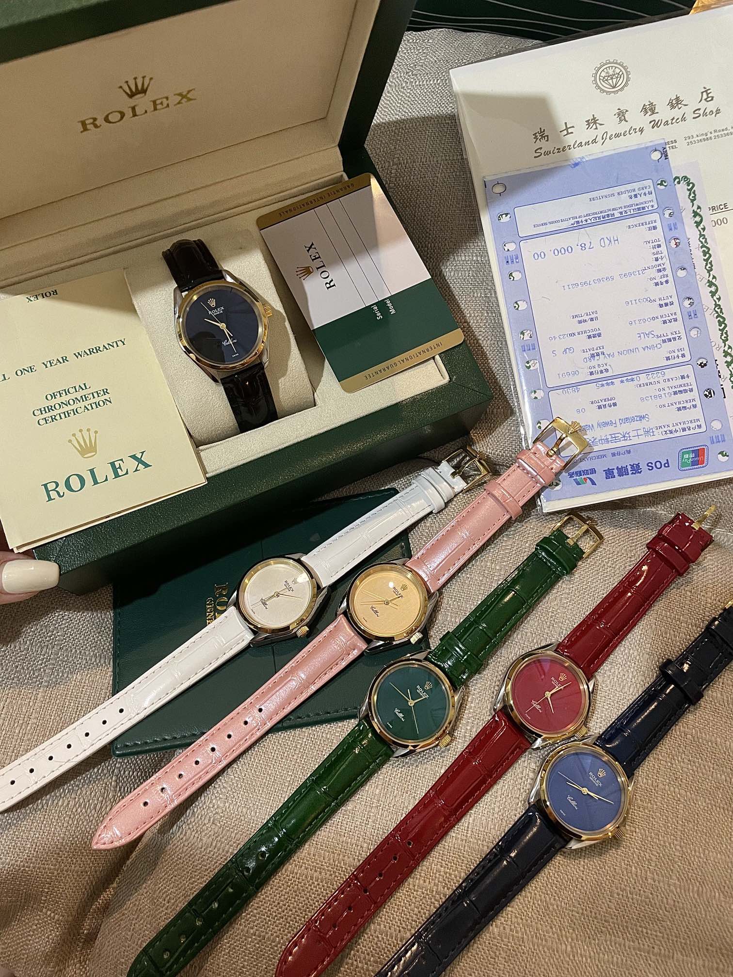 [TOP] ROLEX Watch with Gold Bezel 33mm - 6 Colors