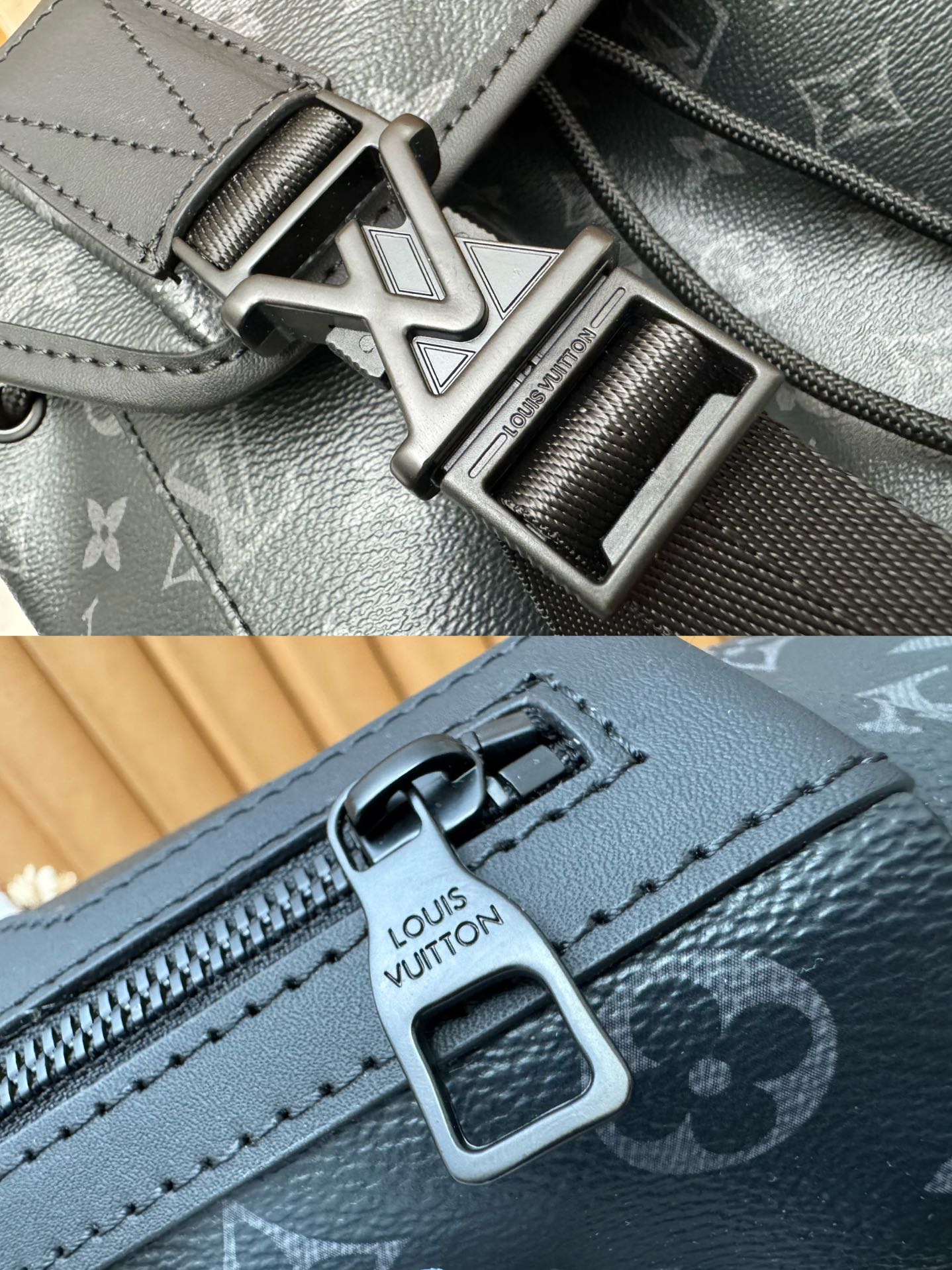 [TOP] Louis Vuitton LV Getaway Backpack Monogram Eclipse Canvas 29x50x15cm - Black