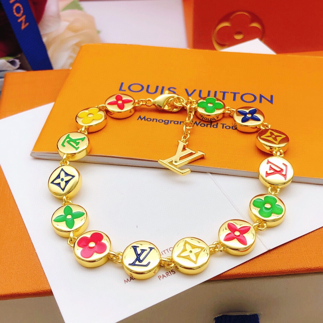 [TOP] Louis Vuitton LV Bracelet - Gold