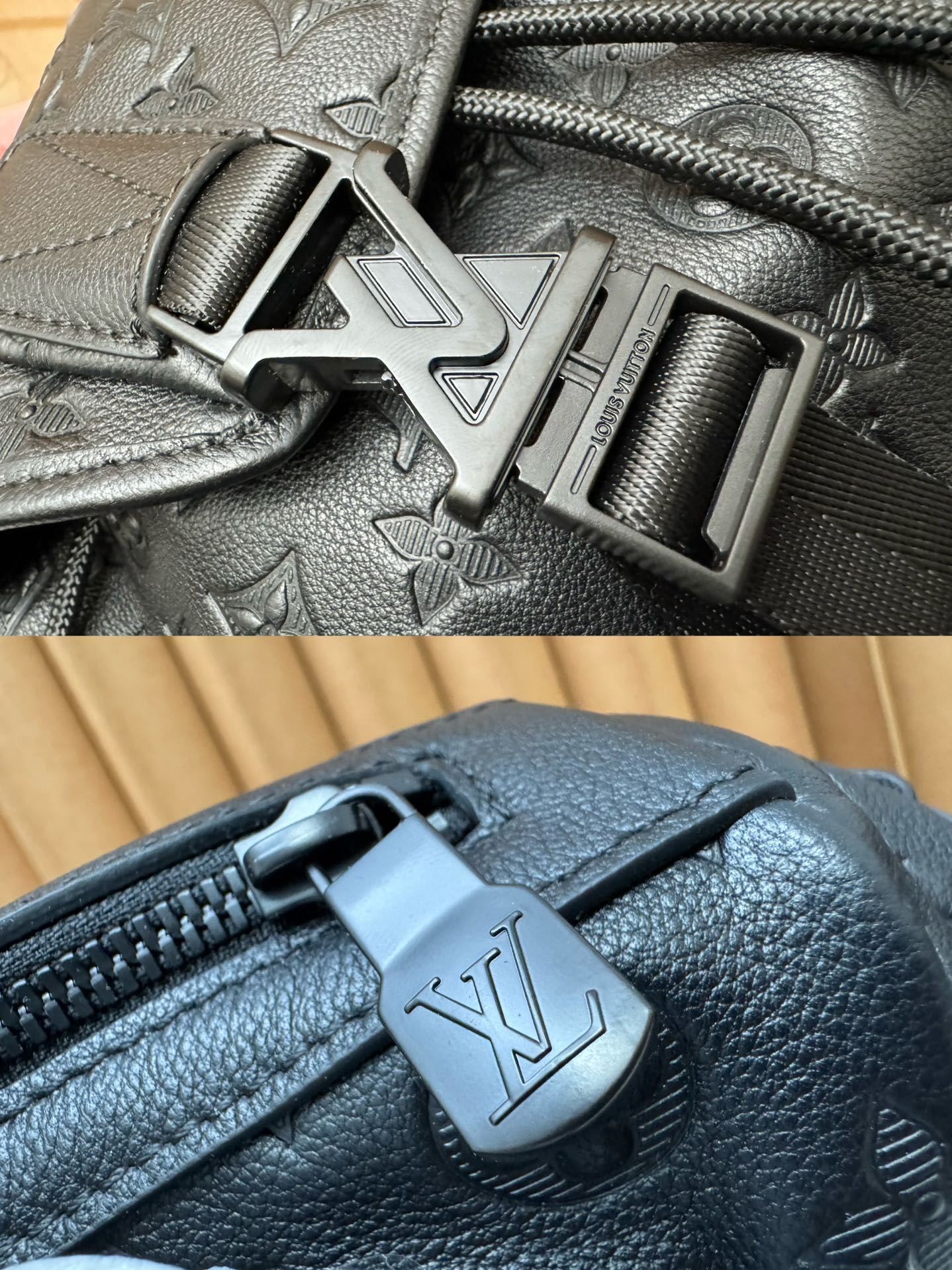 [TOP] Louis Vuitton LV Getaway Backpack Monogram Shadow Calfskin 29x50x15cm - Black