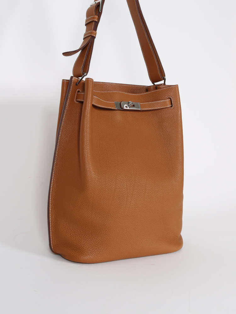[TOP] HERMES So Kelly Hobo Bag 26cm - Gold&SHW
