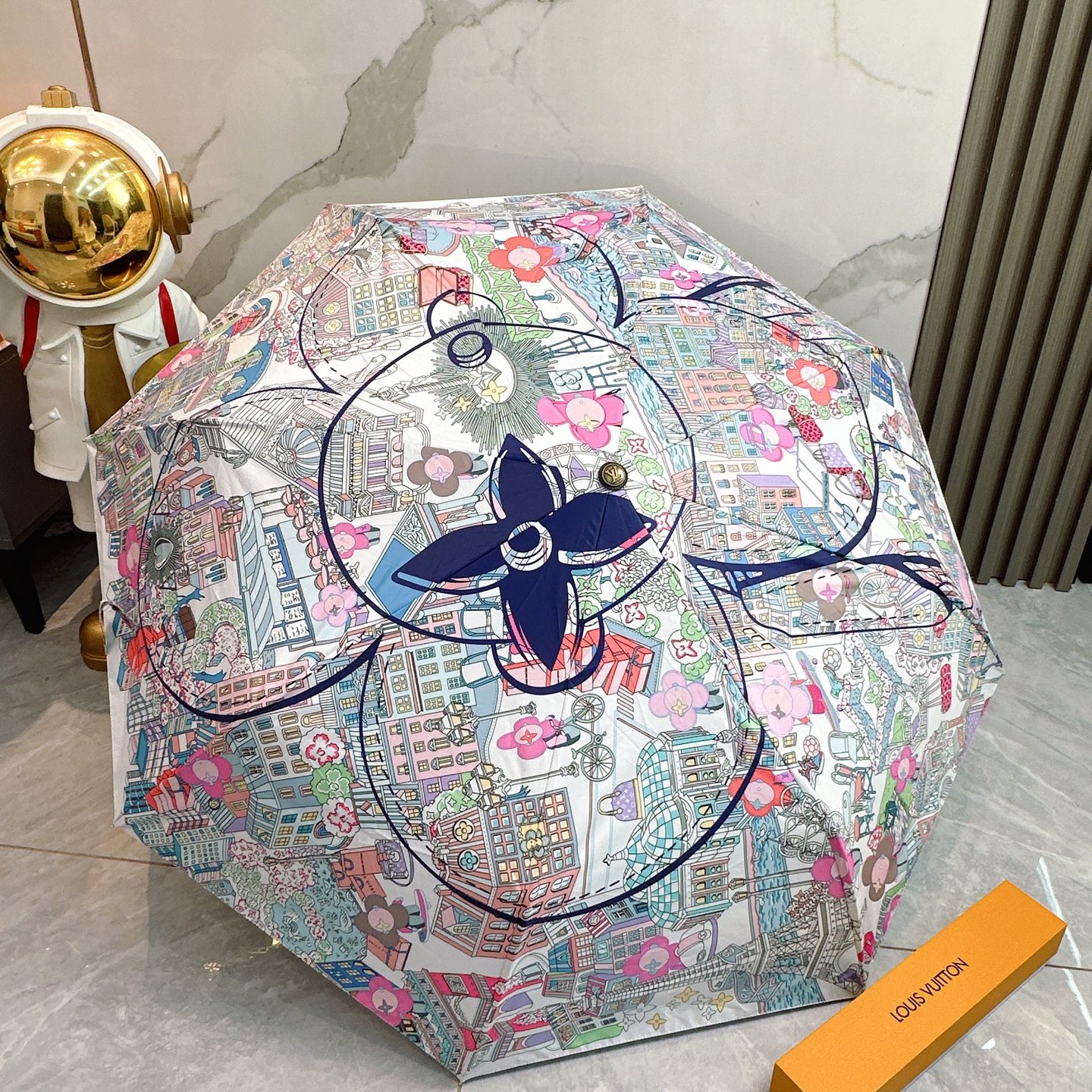 [TOP] Louis Vuitton LV Umbrella - Flower Color