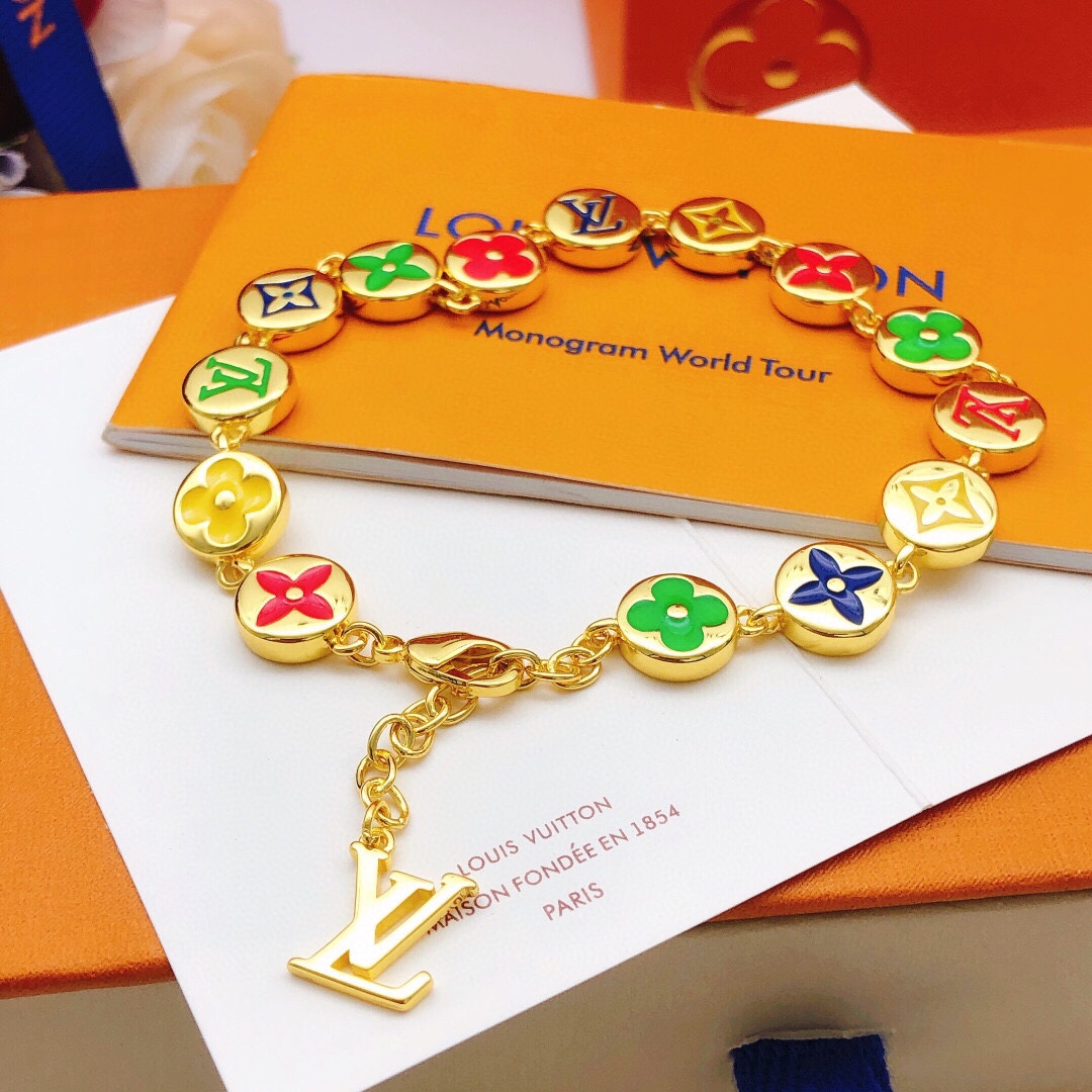 [TOP] Louis Vuitton LV Bracelet - Gold