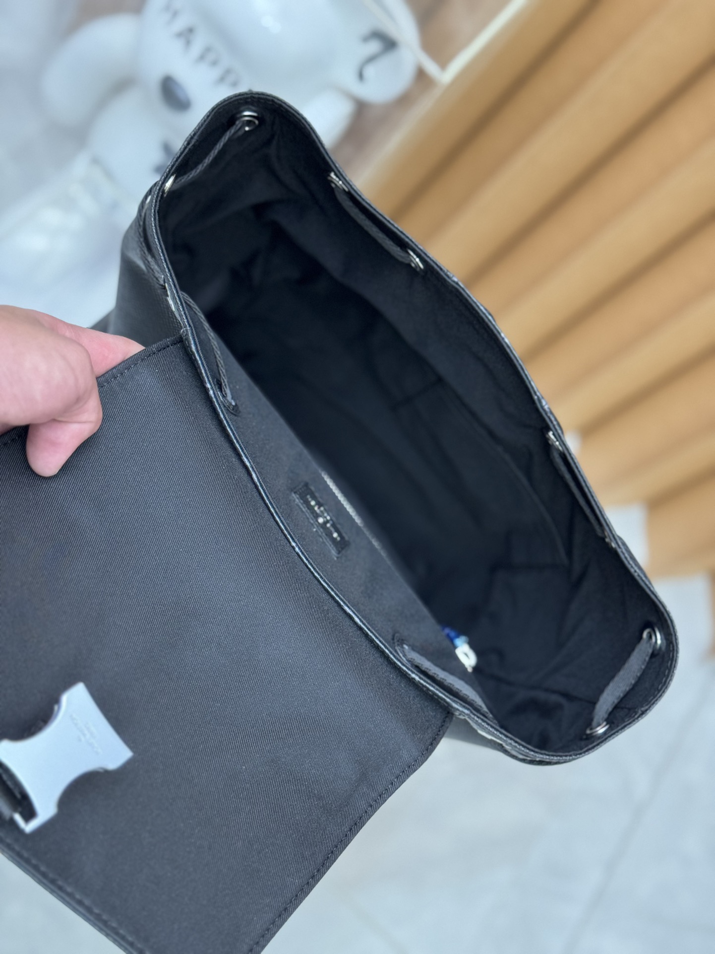 [TOP] Louis Vuitton LV Taïgarama Outdoor Backpack Taïga Leather Monogram Eclipse Canvas 37x45x19cm - Black