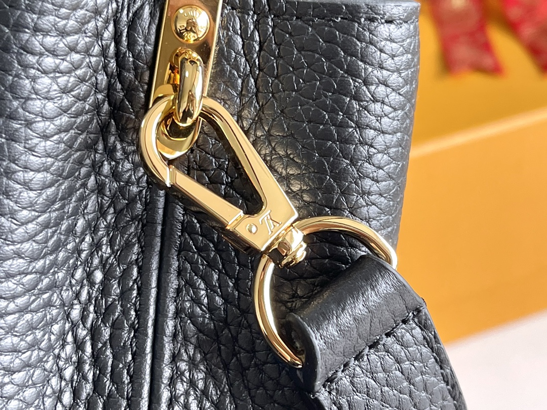 [TOP] Louis Vuitton LV Capucine Bag Mini 21x8x14 cm- Black