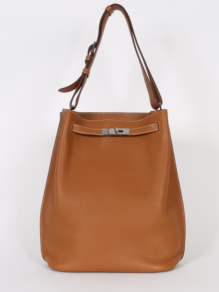 [TOP] HERMES So Kelly Hobo Bag 26cm - Gold&SHW