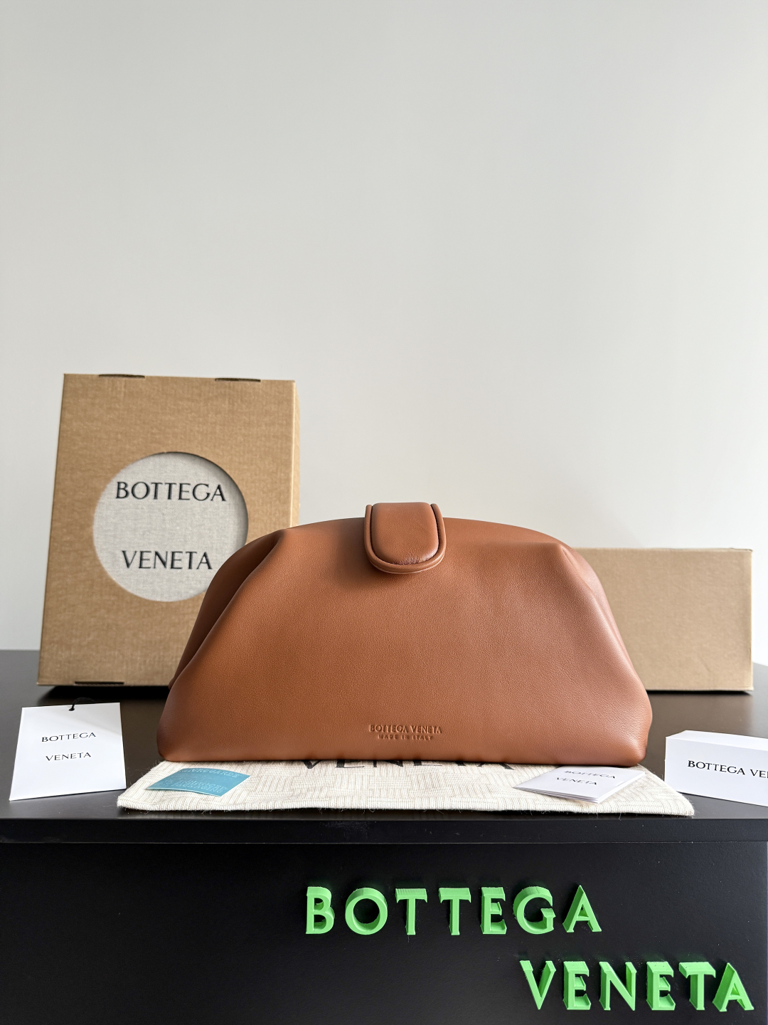 [TOP] Bottega Veneta BV Lauren 1980 Clutch Bag 31.5*16.5*11cm - Brown