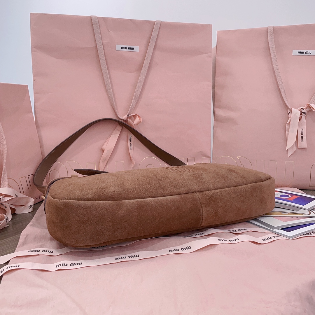 [TOP] Miu Miu Aventure Handbags Suede Leather 33X19X5CM/ 40X24X7CM - 2 Colour