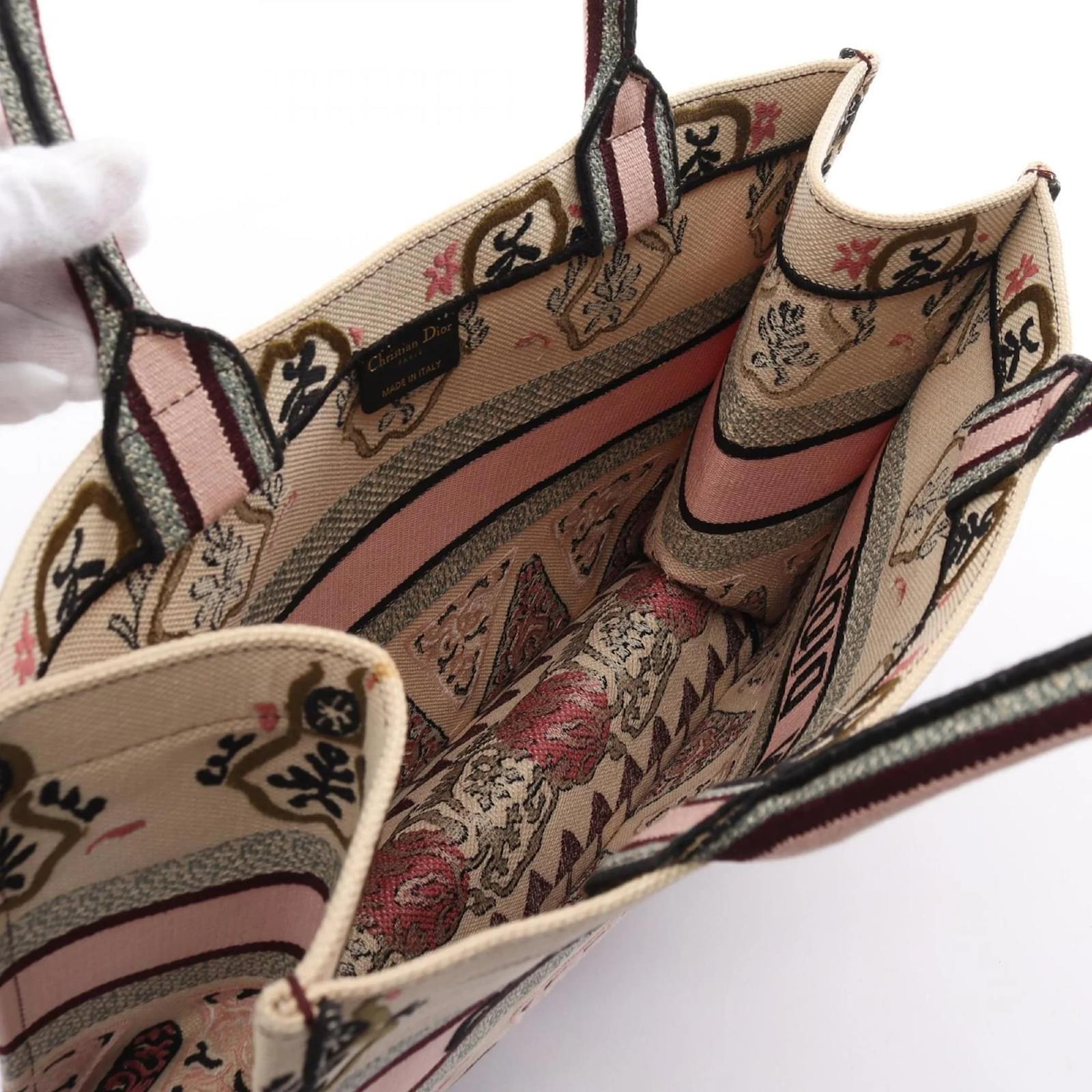 [TOP] Christian Dior  Book Tote Bag - 3 Sizes - Beige and Pink