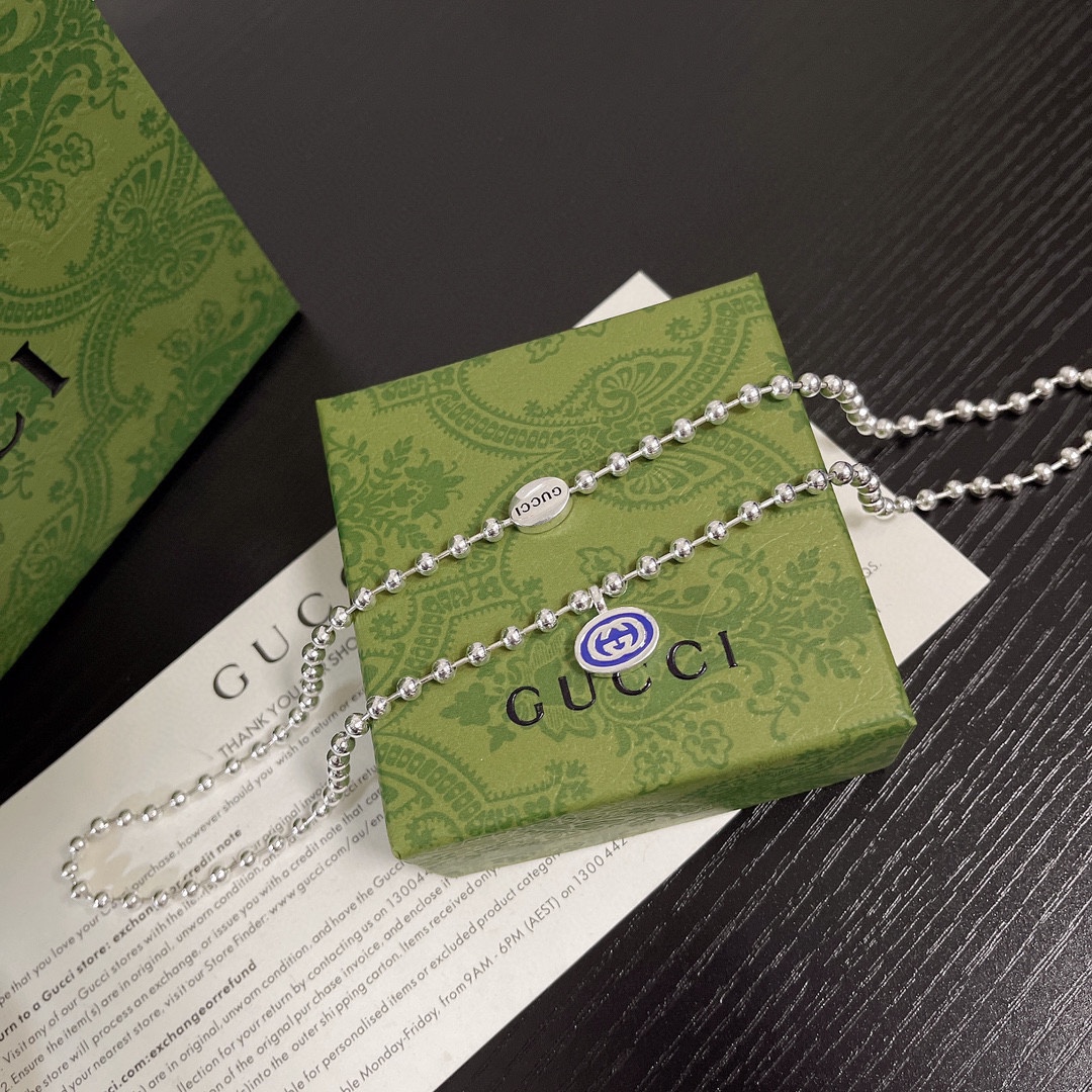 [TOP] GUCCI  Necklace - Sliver