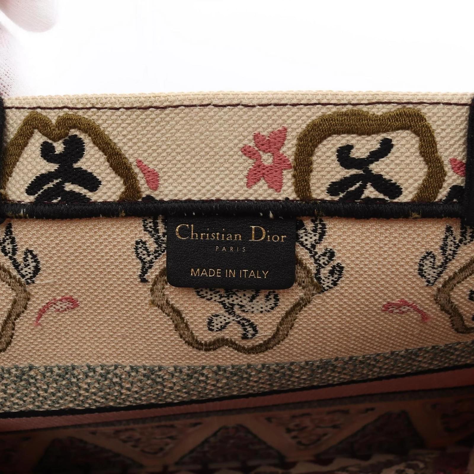 [TOP] Christian Dior  Book Tote Bag - 3 Sizes - Beige and Pink