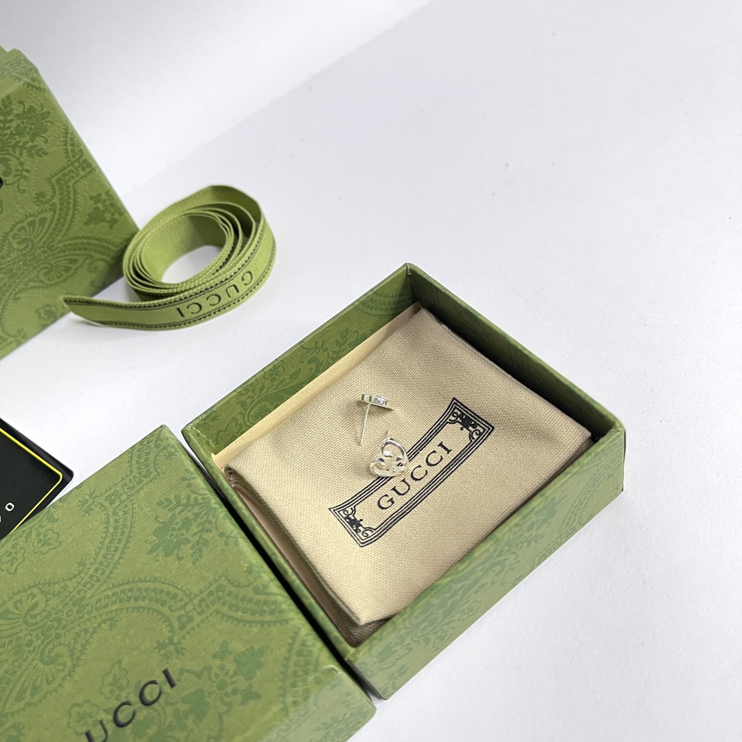 [TOP] GUCCI Earrings - Sliver