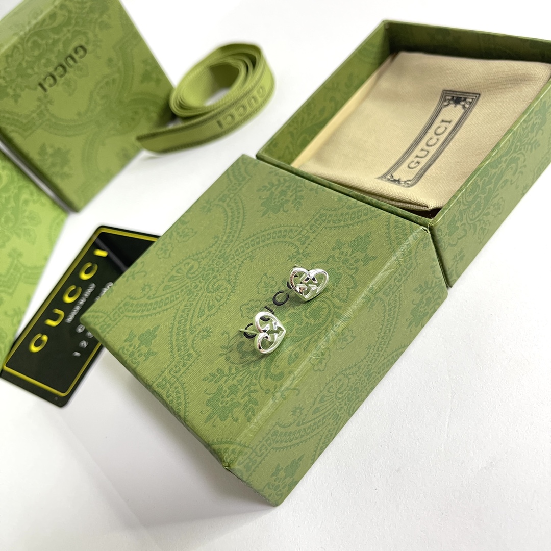 [TOP] GUCCI Earrings - Sliver