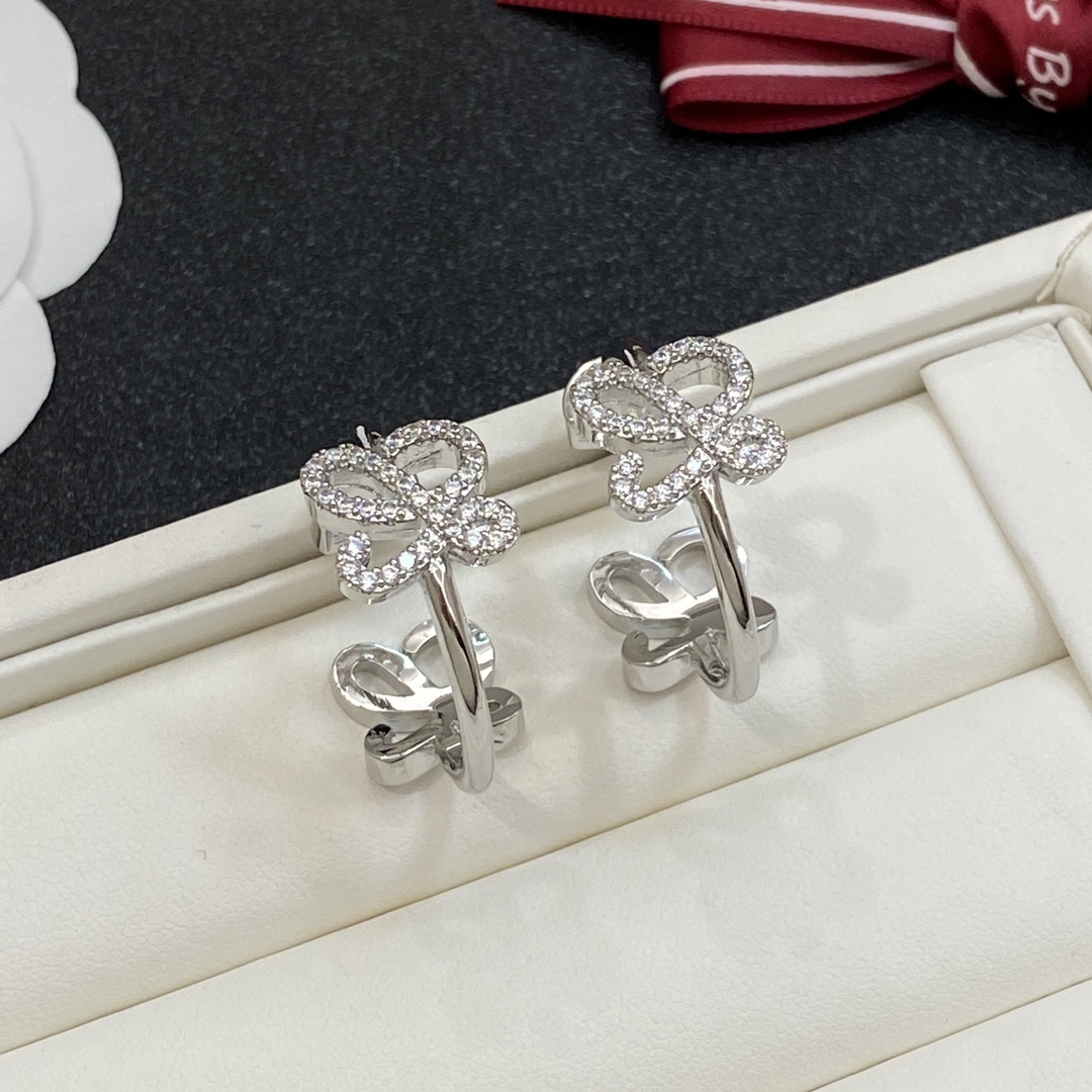 [TOP] LOEWE  LOGO Earrings - 2 Color