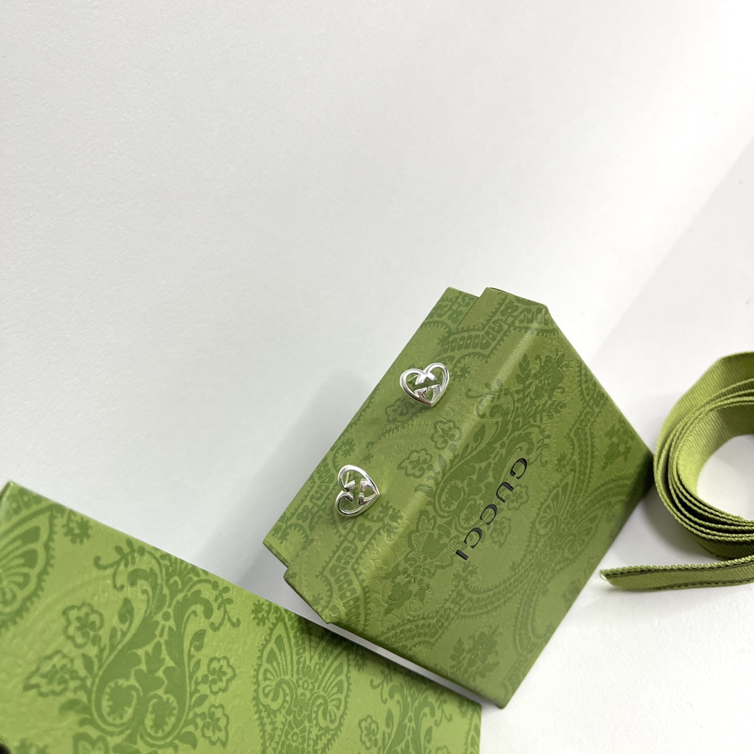 [TOP] GUCCI Earrings - Sliver