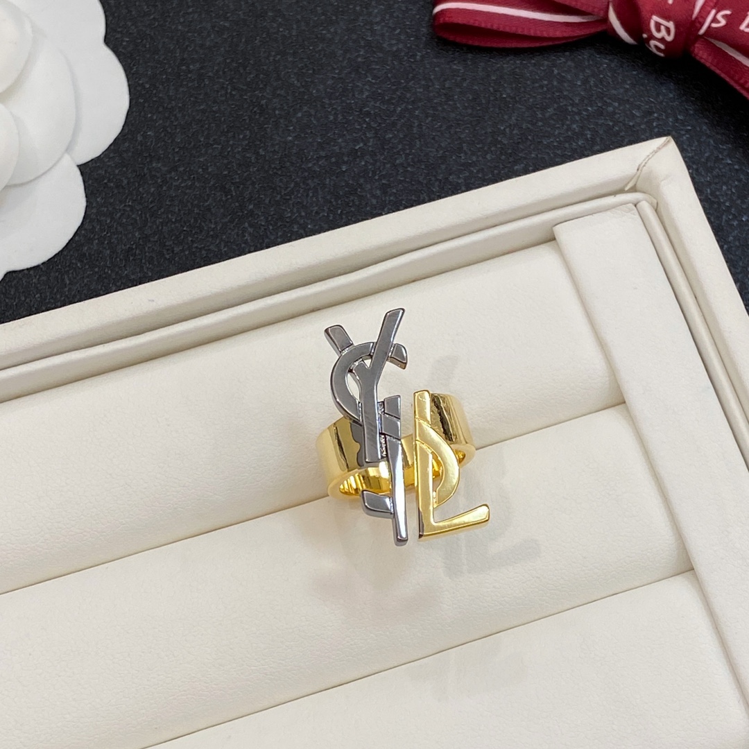 [TOP] Yves Saint Laurent YSL Ring - Gold
