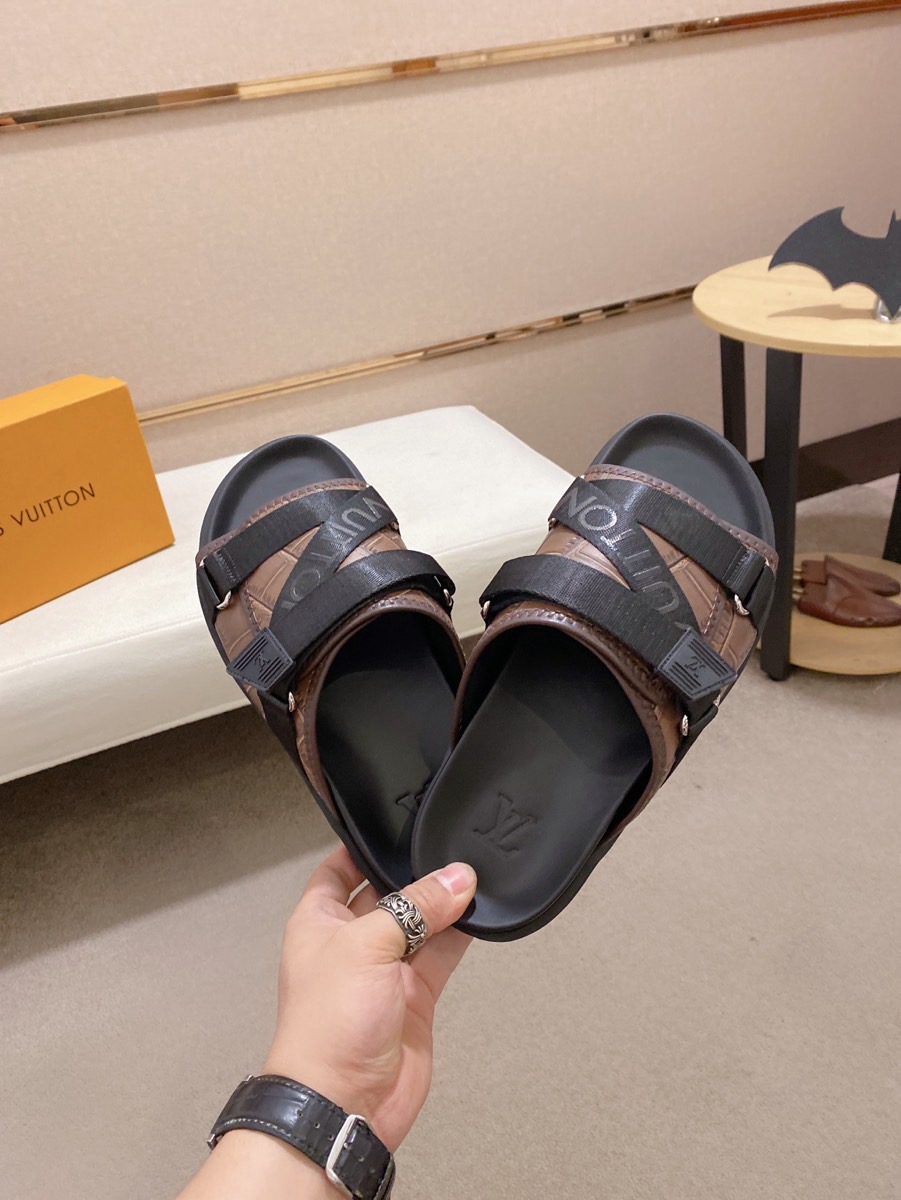 [TOP] Louis Vuitton LV Men's Slippers - 3 Colors