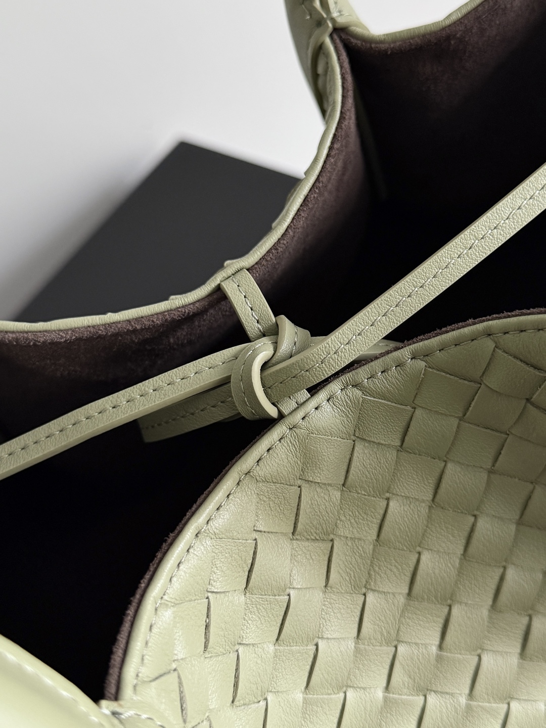 [TOP] Bottega Veneta BV Pinacoteca Bag 43x23x17.5cm - Green/Chocolate