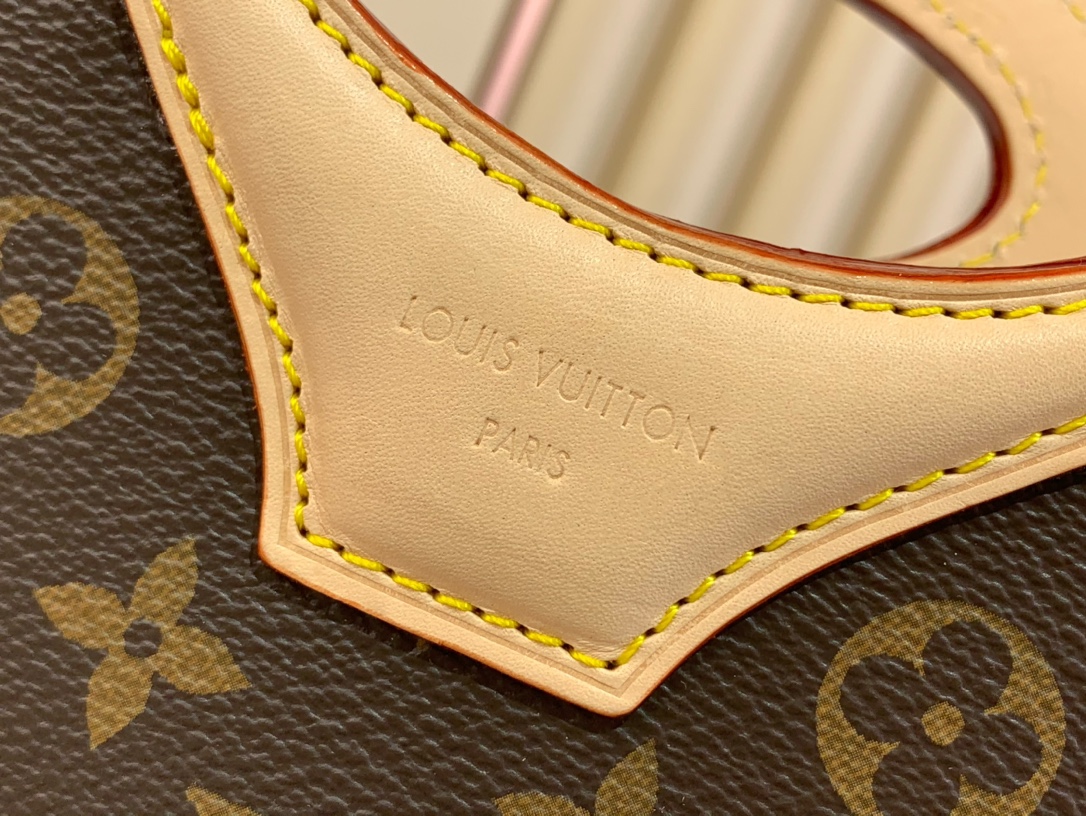 [TOP] Louis Vuitton LV Rivage BB Bag Monogram 18x7x12cm - Brown