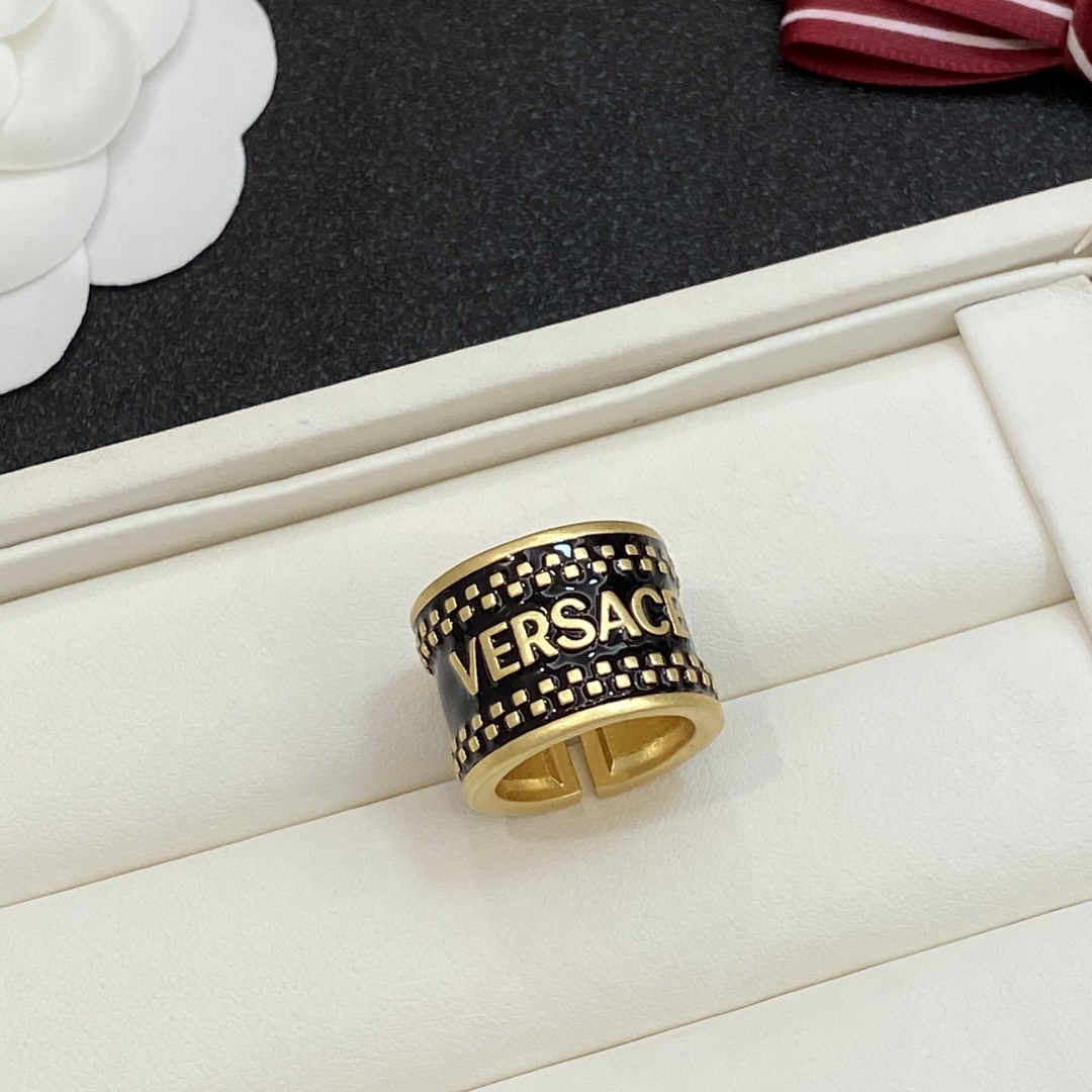 [TOP] VERSACE Rings-Black