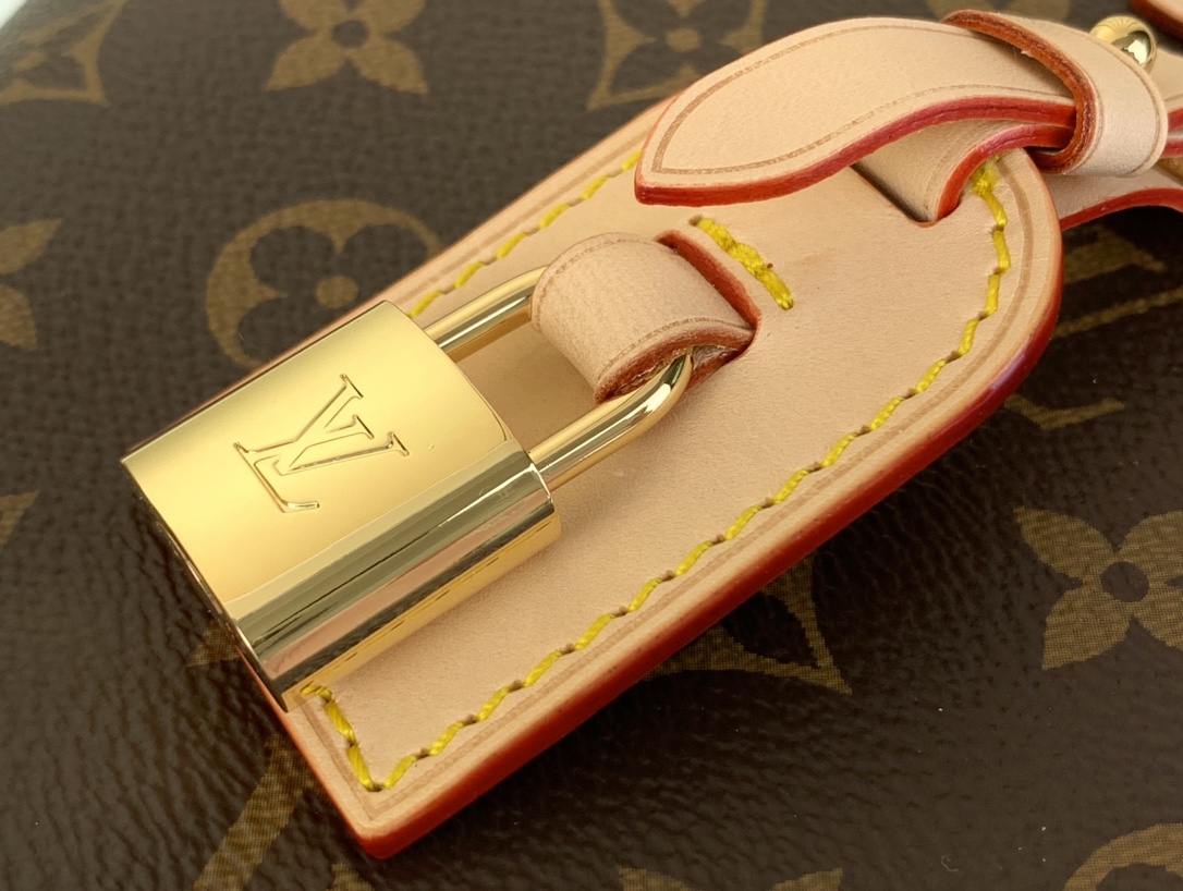 [TOP] Louis Vuitton LV Rivage BB Bag Monogram 18x7x12cm - Brown