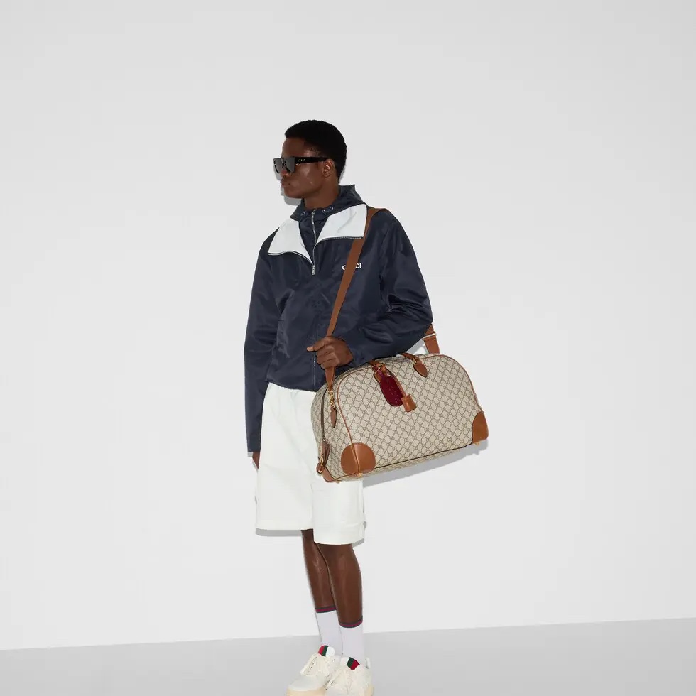 [TOP] GUCCI GG Emblem Handbag 47*31*25cm - Brown