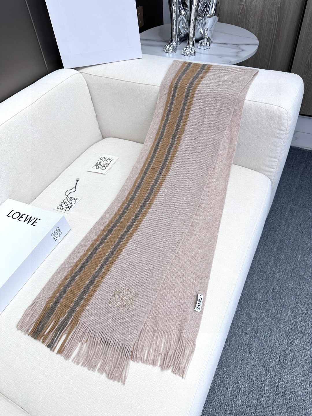 [TOP] LOEWE Men's/Women's Cashmere Scarf 30*180cm - 3 Color