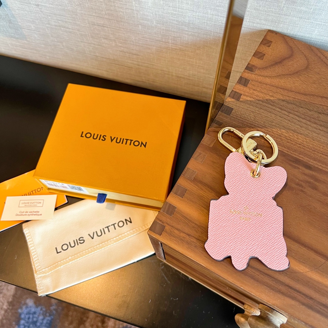 [TOP] Louis Vuitton LV Tiger Keychain-Brown