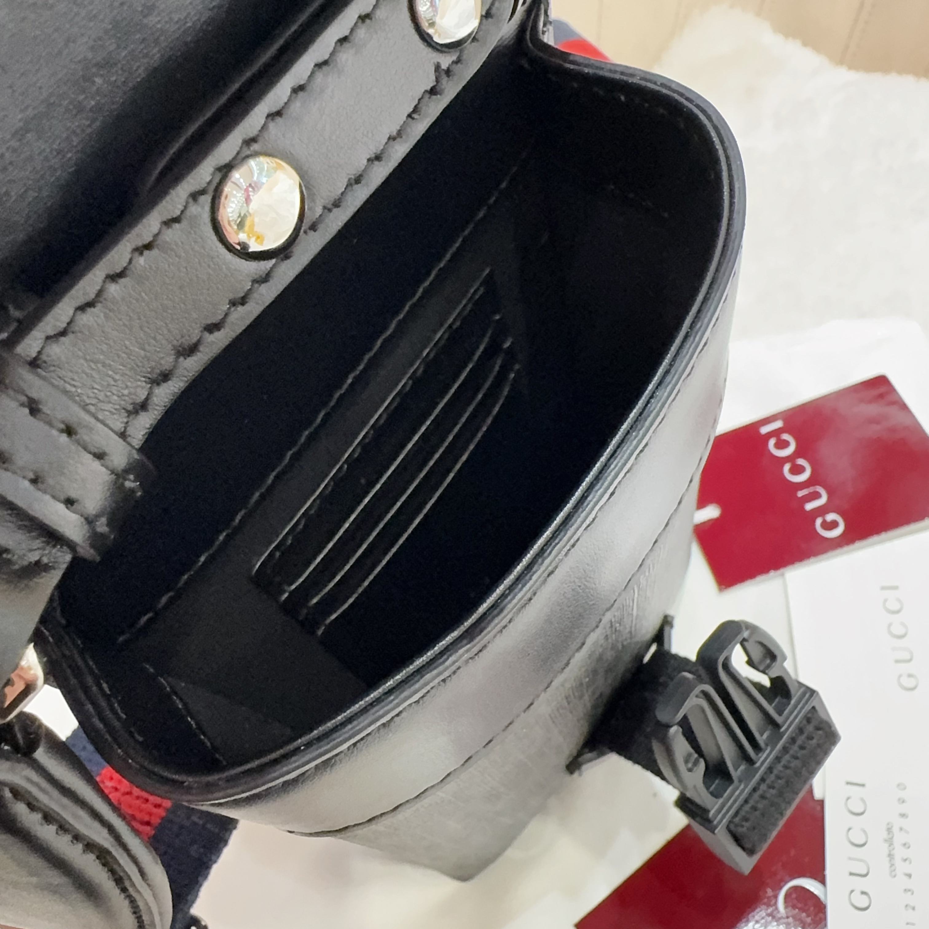 [TOP] GUCCI GG Supreme Men's Crossbody Bag 18*11*4cm - Gray