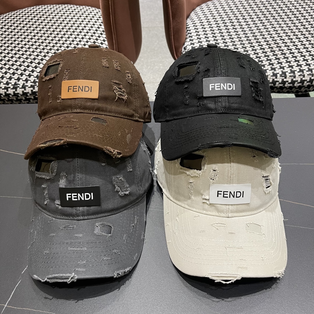 [TOP] FENDI Baseball Hat - 4 Colors