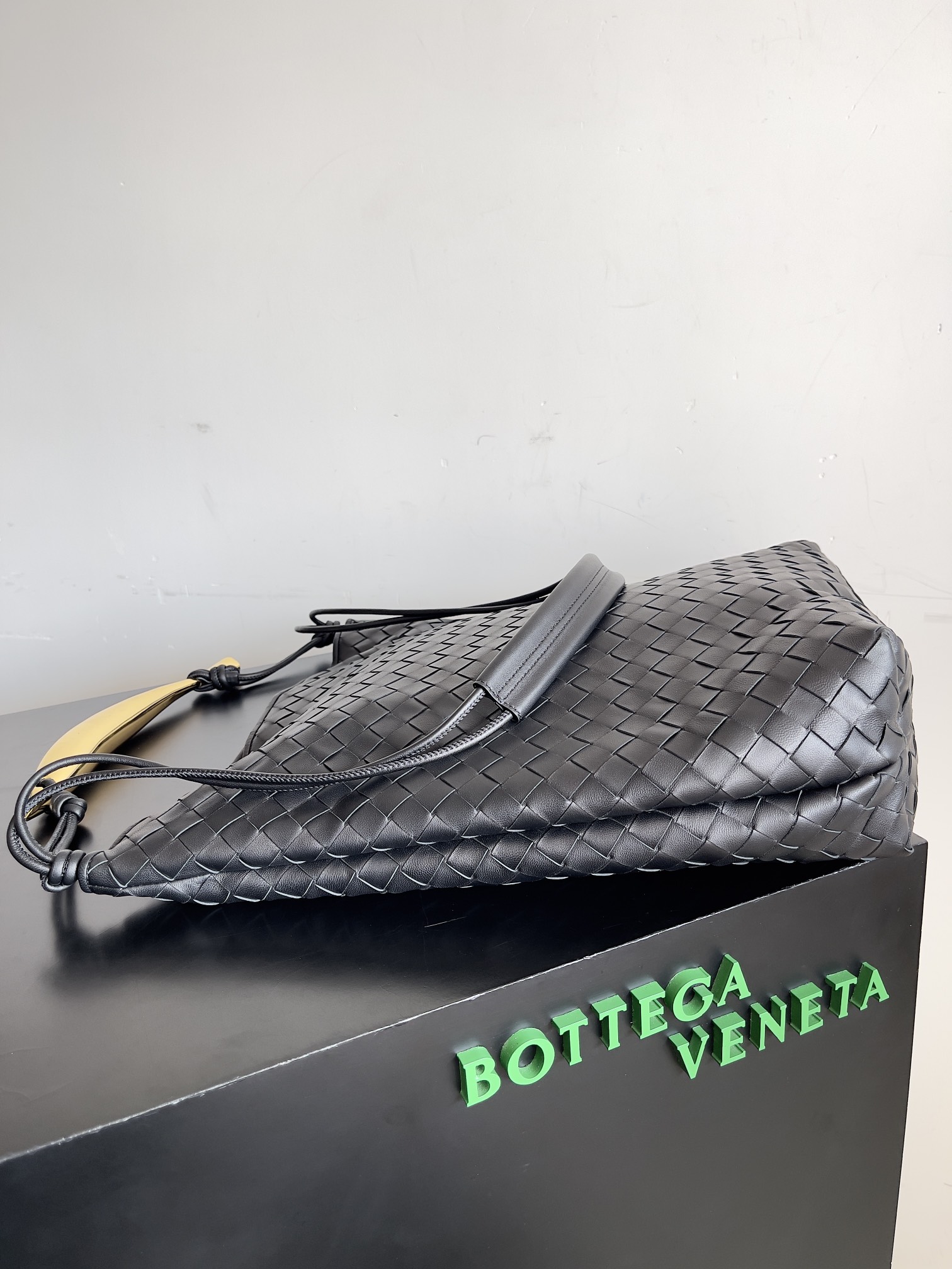 [TOP] Bottega Veneta BV Sardine Bag 44x13x40cm - Black