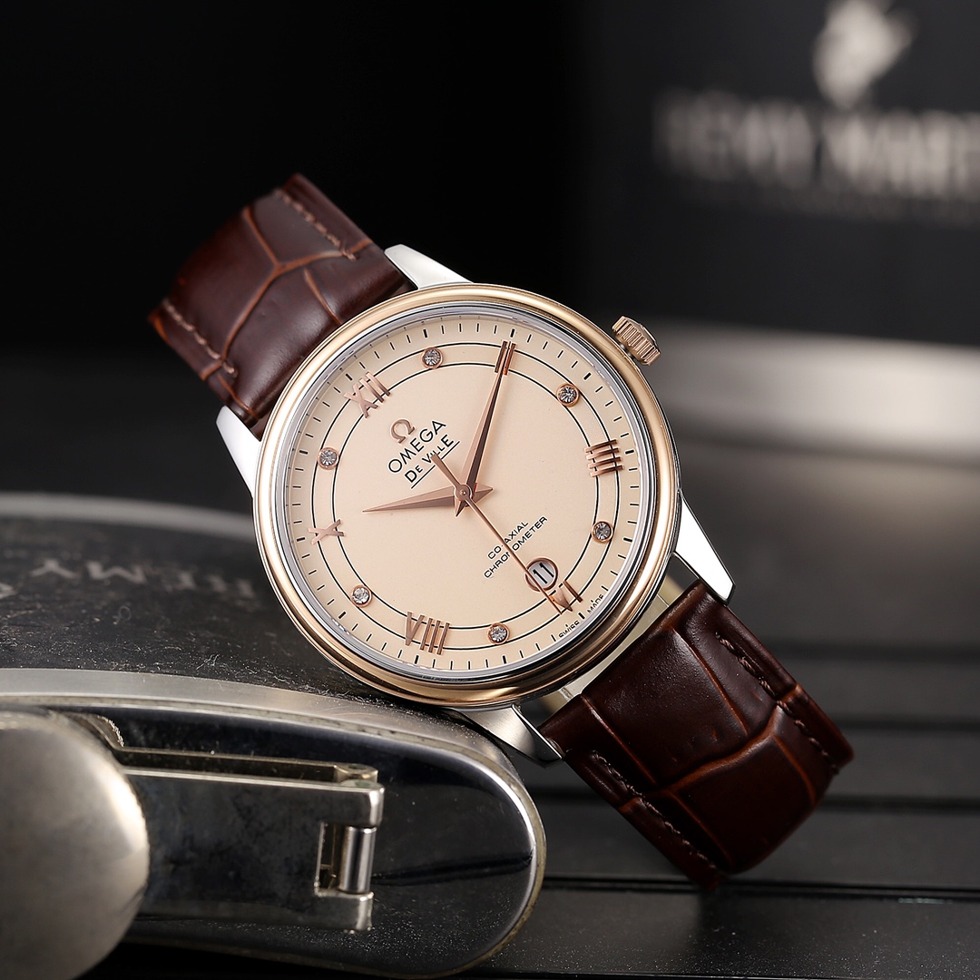 [TOP] OMEGA Men's Watch 39*11mm - 4 Colors