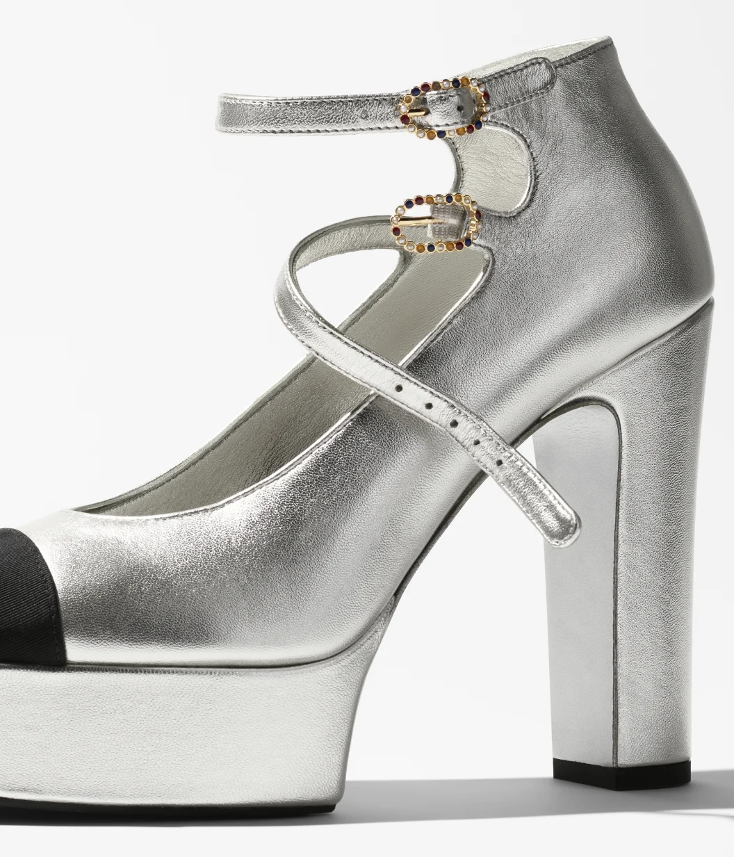 [TOP] CHANEL  High Heel Pumps - Sliver