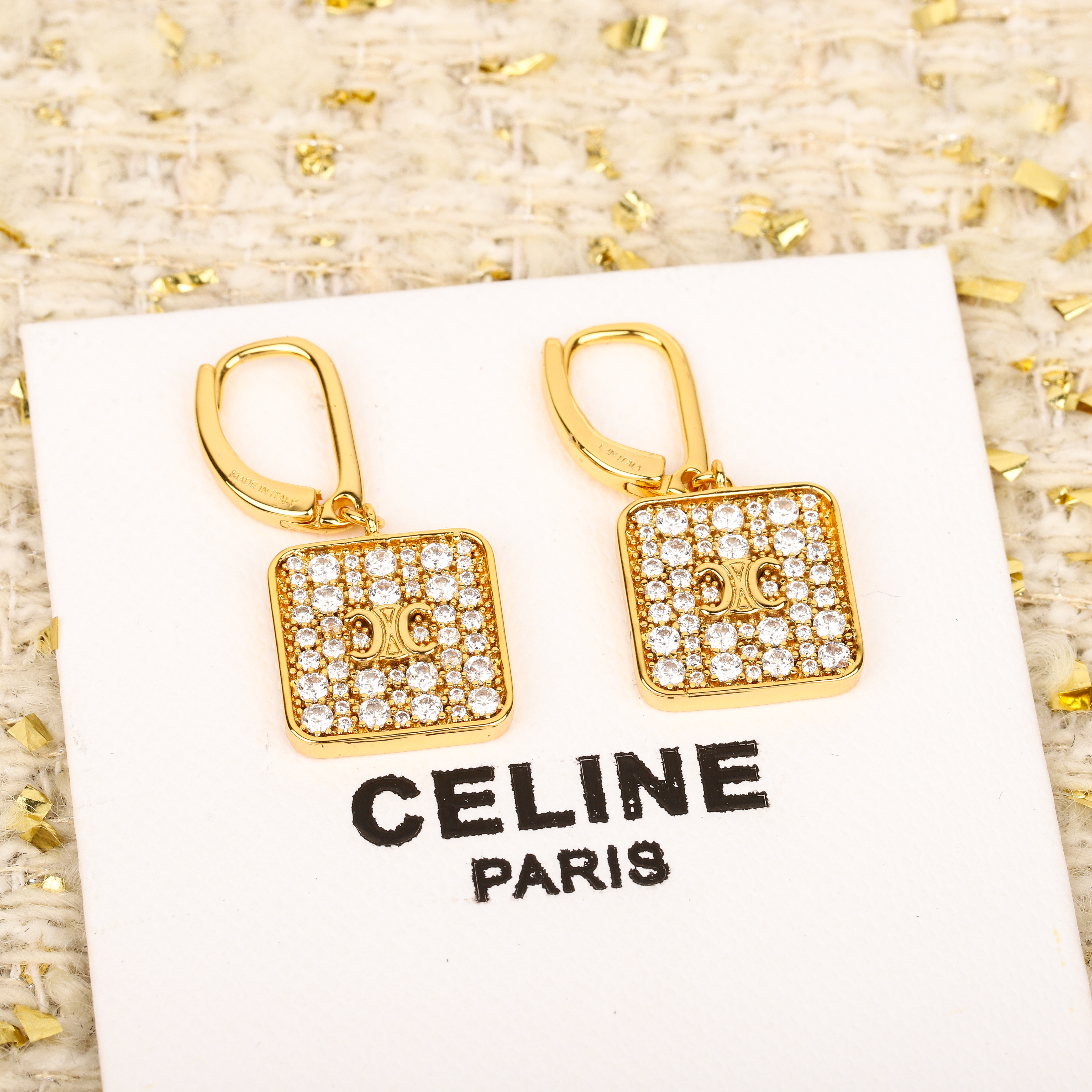 [TOP] CELINE Earrings- Gold