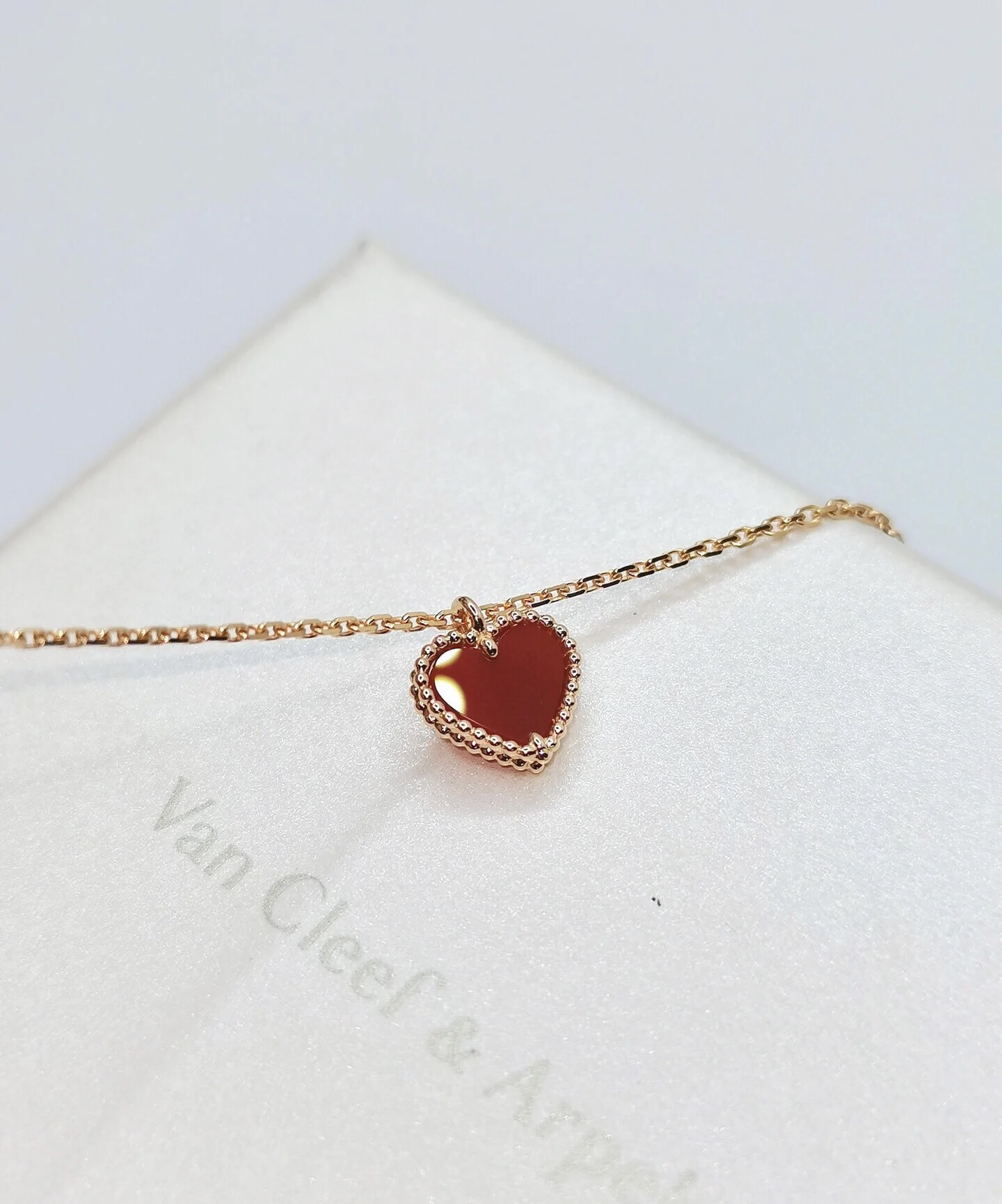 [TOP] Van Cleef & Arpels VCA  Necklace  - Red