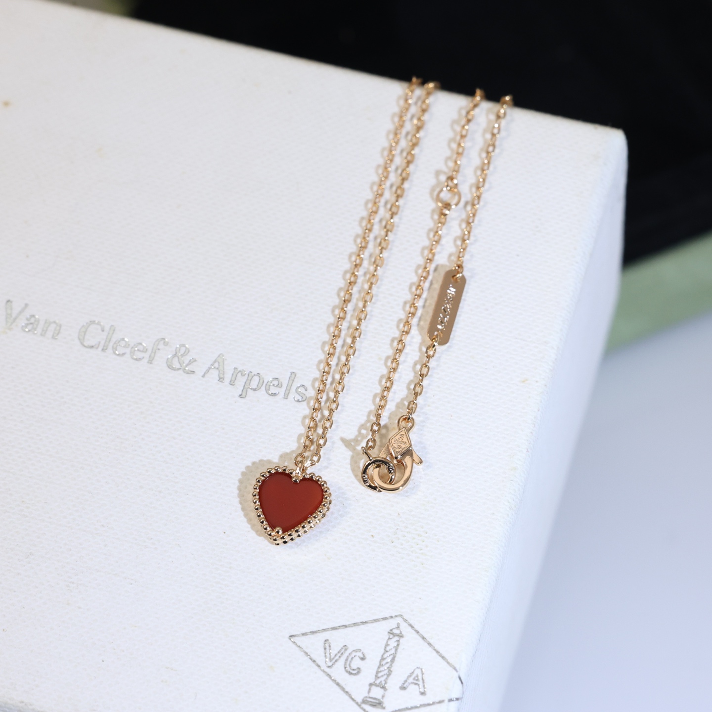 [TOP] Van Cleef & Arpels VCA  Necklace  - Red