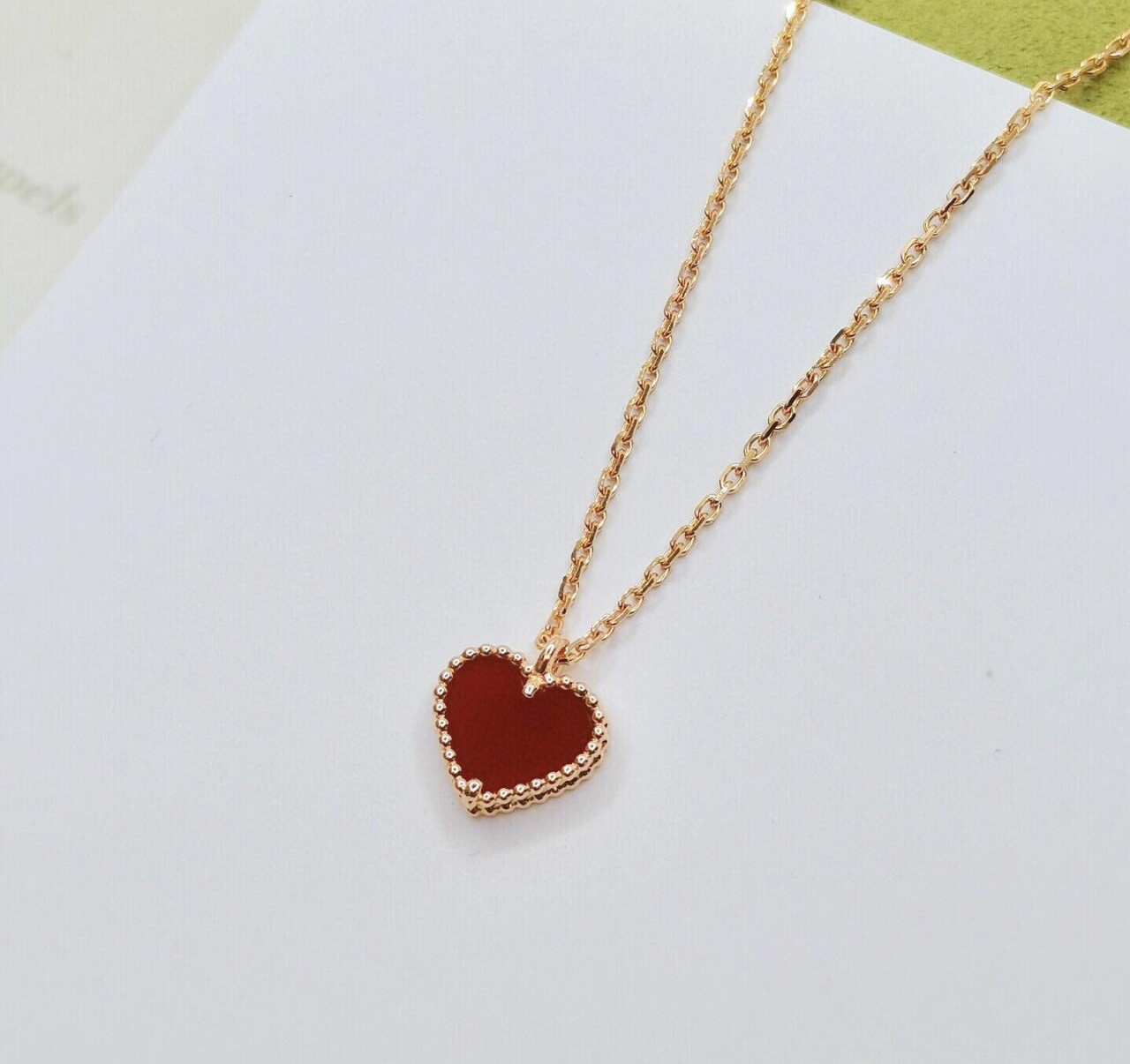 [TOP] Van Cleef & Arpels VCA  Necklace  - Red
