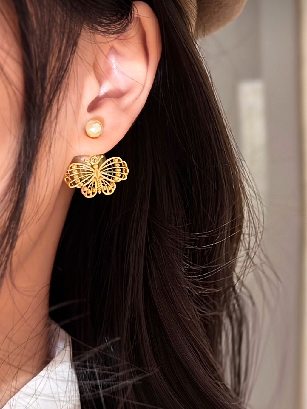 [TOP] Christian Dior Earrings -Gold