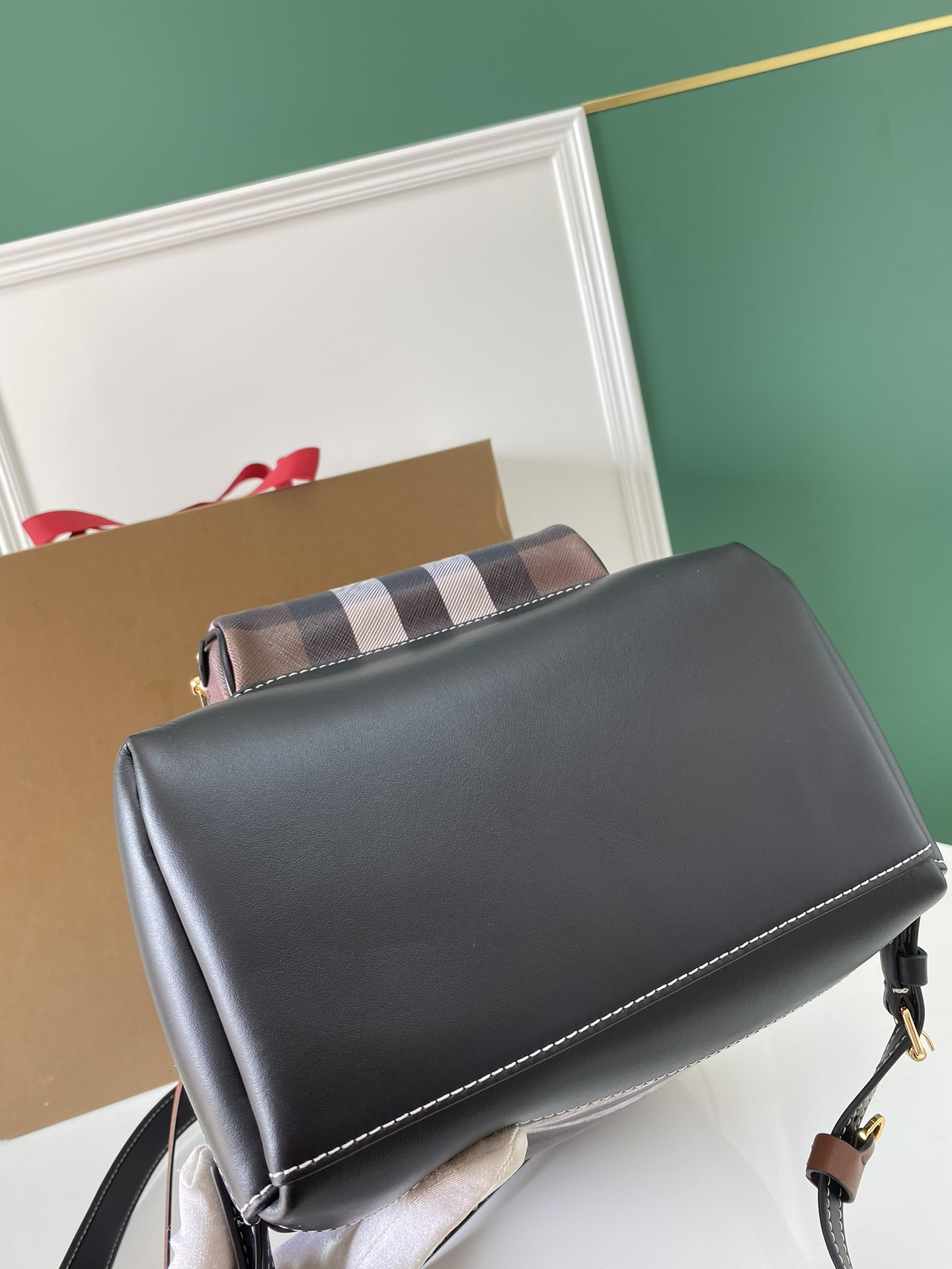 [TOP] BURBERRY Cotton Backpack 24x13x37cm -  Brown