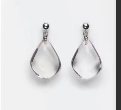 [TOP] Bottega Veneta BV Earring-Transparent