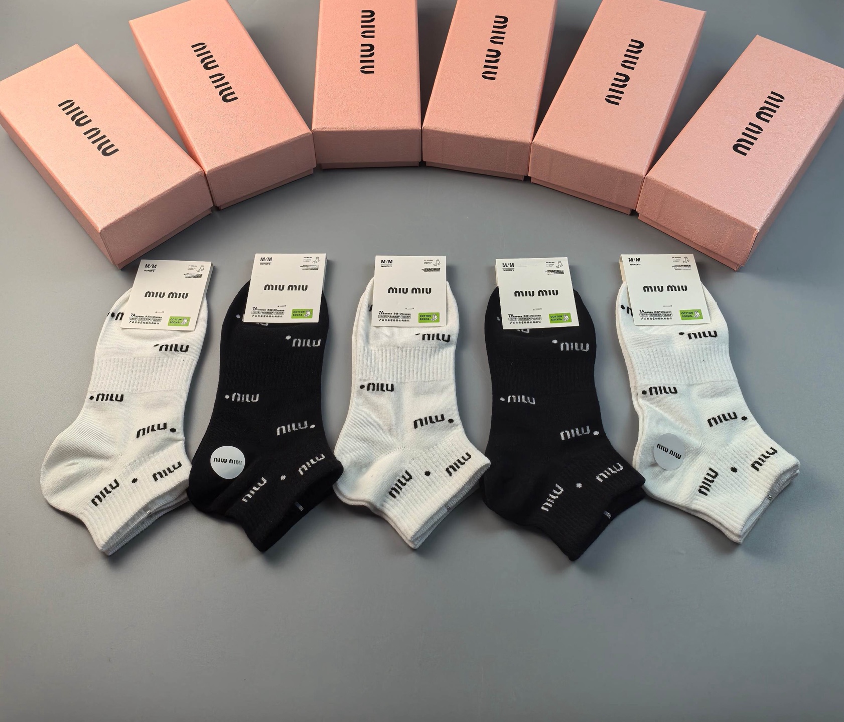 [TOP] Miu Miu Socks - 5 Pieces as a Set