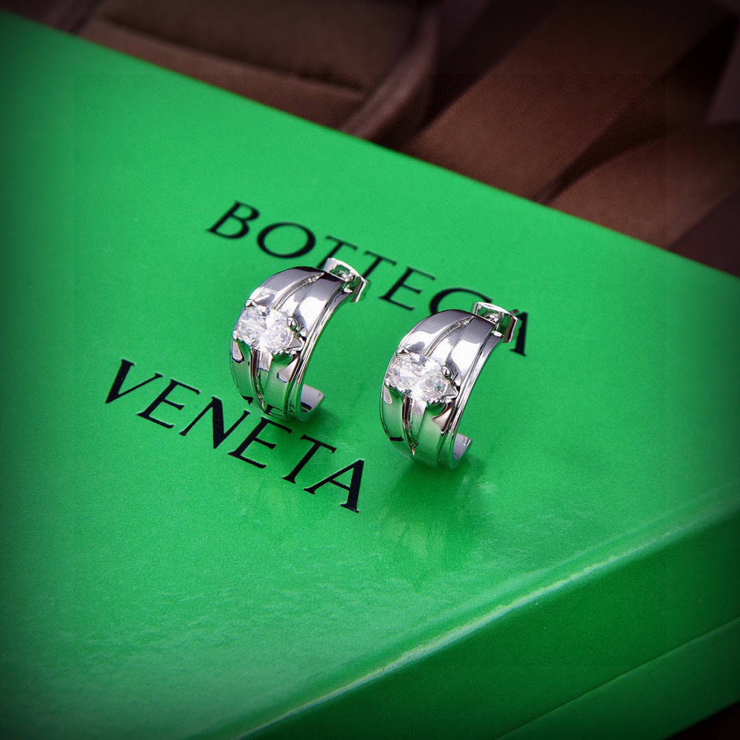 [TOP] Bottega Veneta BV Earring-Sliver