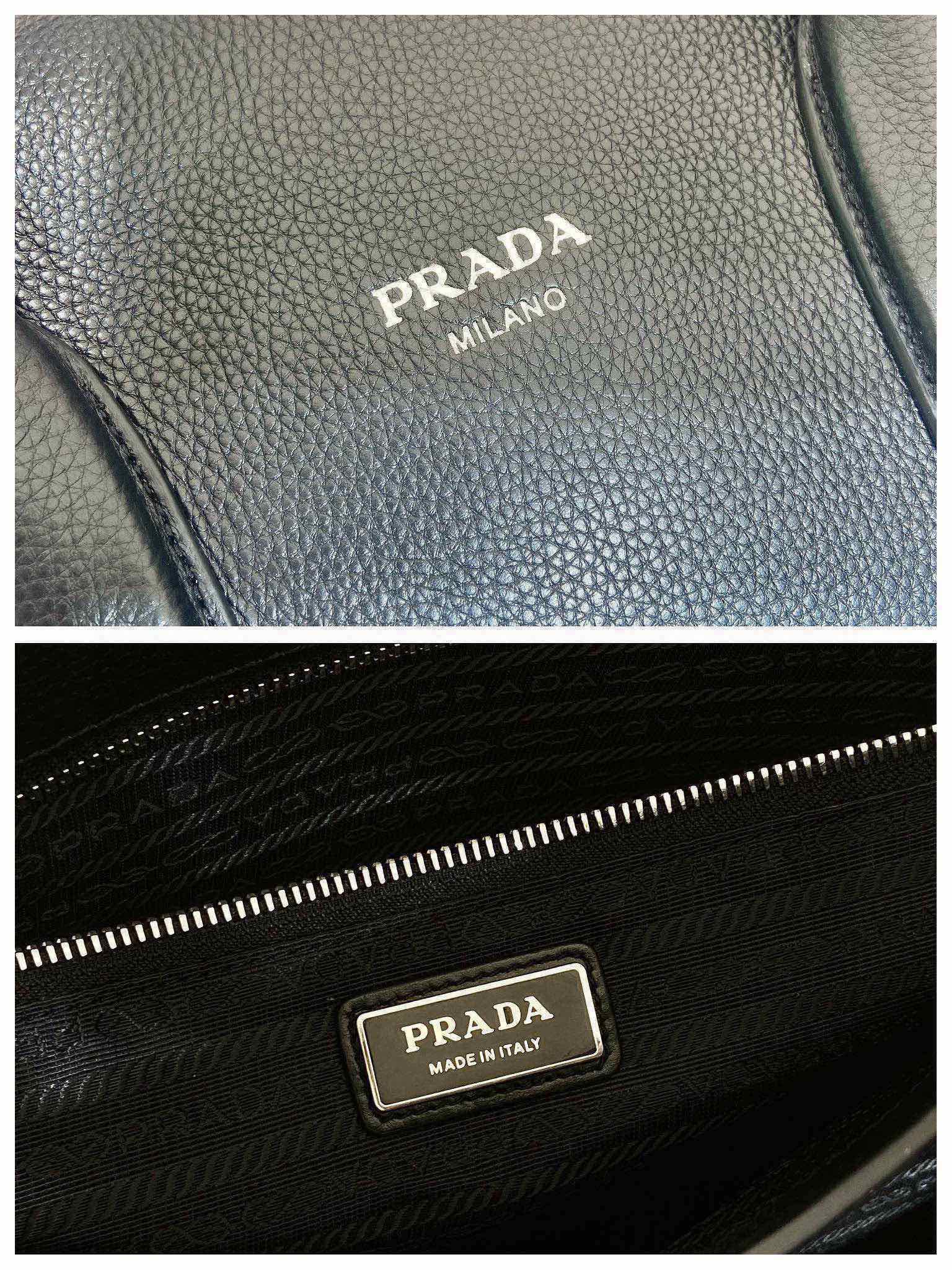 [TOP] PRADA Travel Bags Cowhide 50x33x19cm - Black