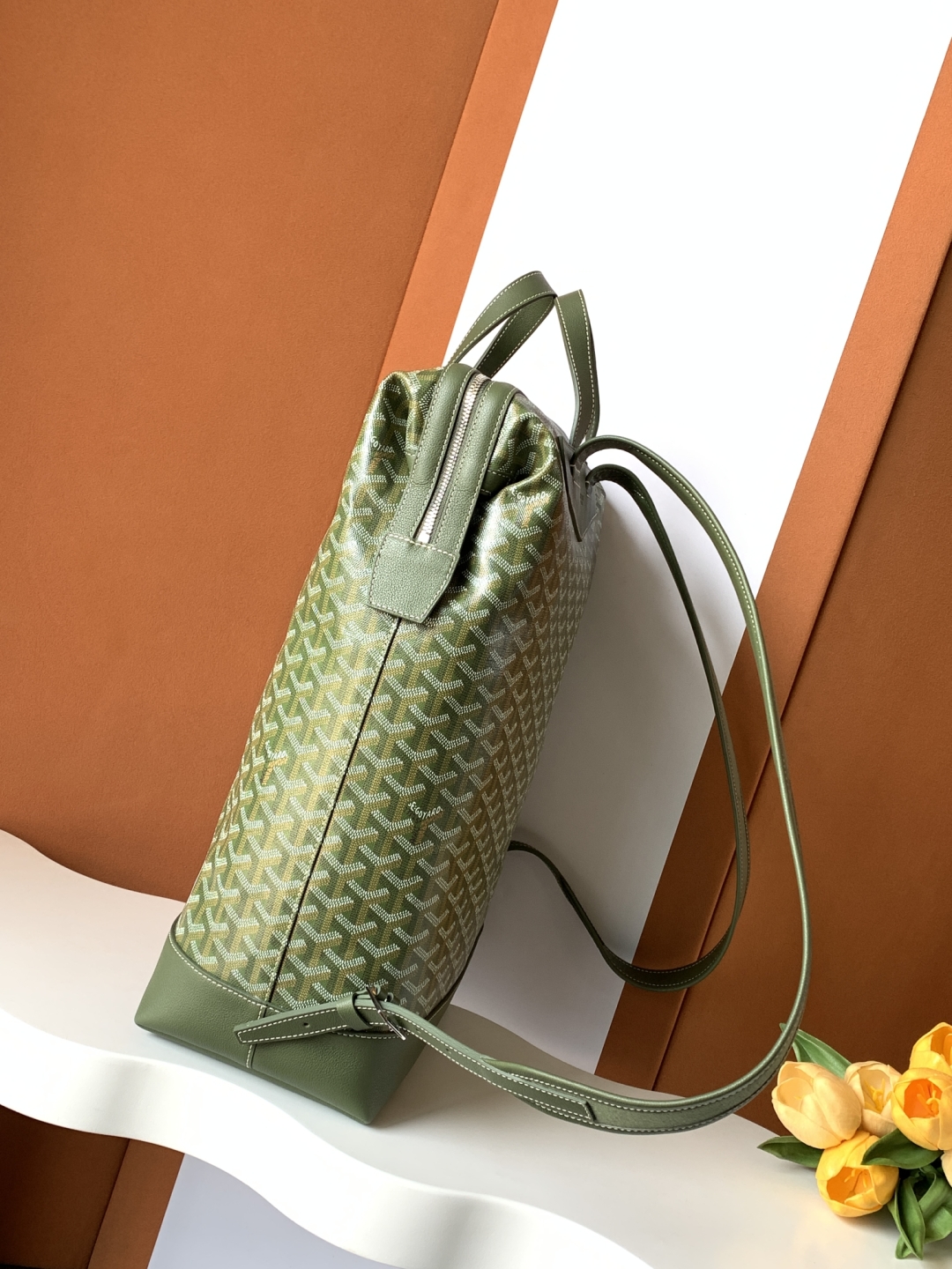 [TOP] Goyard Cisalpin Backpack 33x43x14cm - Green