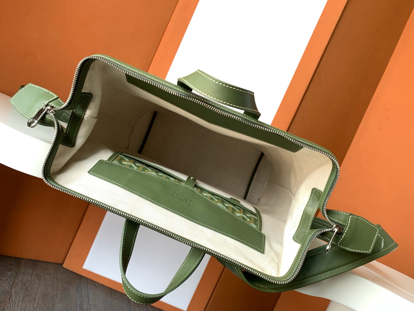 [TOP] Goyard Cisalpin Backpack 33x43x14cm - Green